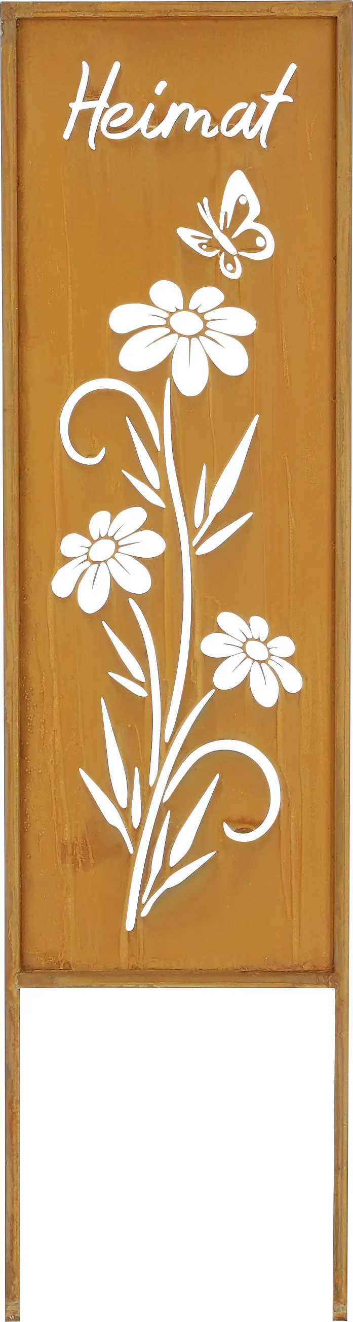 Mica Gartenstecker Heimat rost 22 x 83,5 cm