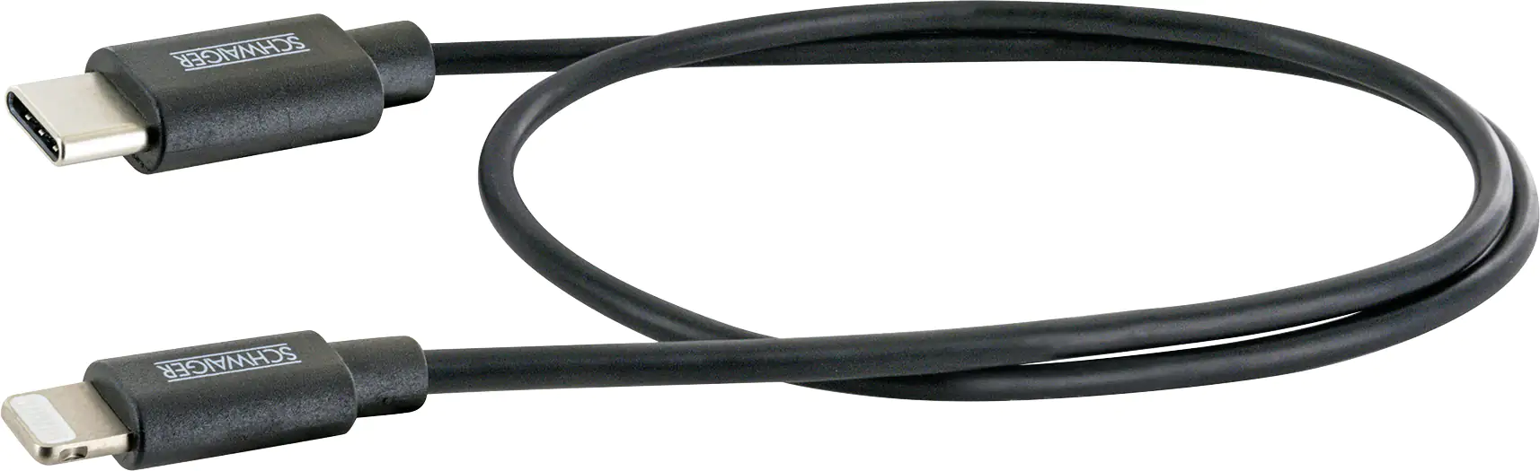 Schwaiger Sync und Ladekabel Apple 0,5 m USB Type C, schwarz Schwaiger Sync und Ladekabel Apple 0,5 m USB Type C, schwarz