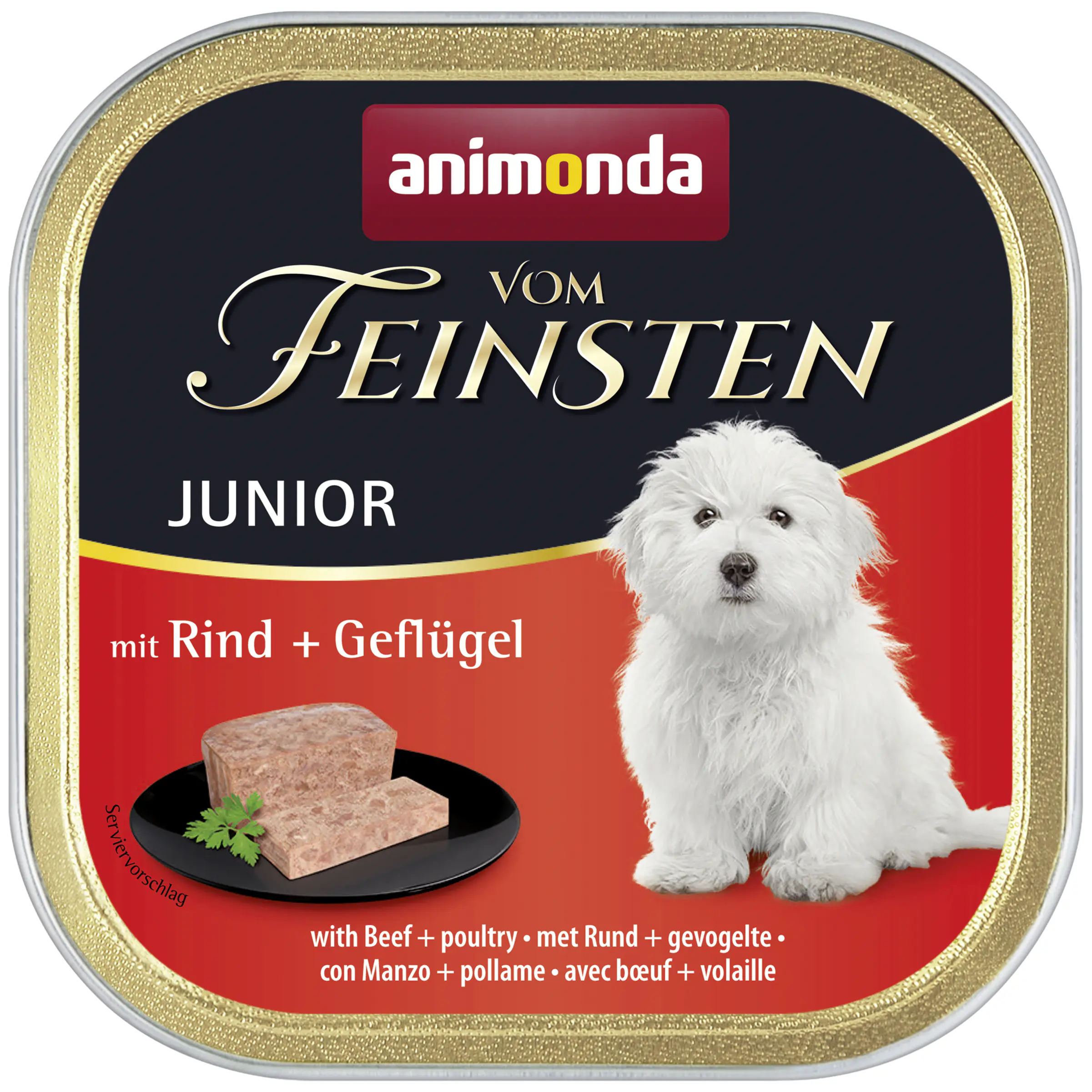 Animonda vom Feinsten Hundenassfutter Junior 150 g Rind & Geflügel