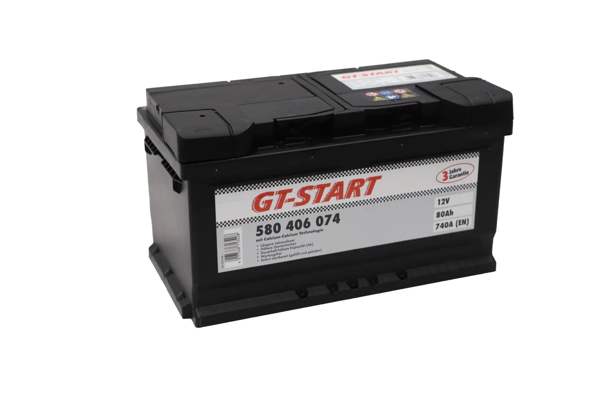 GT-Start Starterbatterie SLI 80Ah 740A  GT-Start Starterbatterie SLI 80Ah 740A