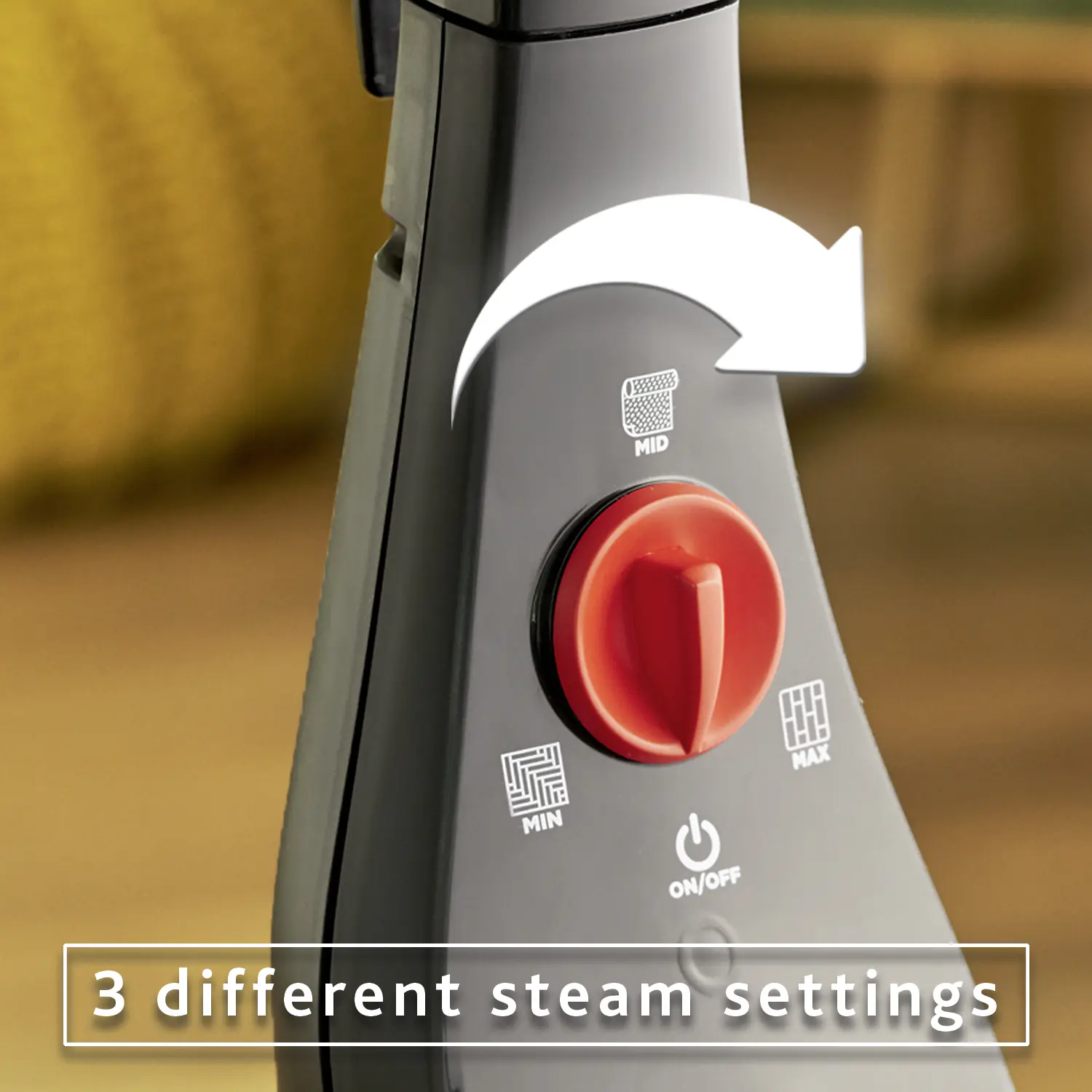 Vileda Dampfreiniger Steam Plus inklusive Teppichgleiter