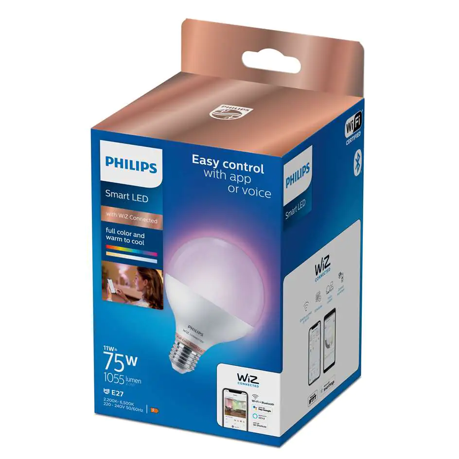 Philips Smart LED Leuchtmittel Tunable White & Color G95 E27 Globe 11 W Philips Smart LED Leuchtmittel Tunable White & Color G95 E27 Globe 11 W