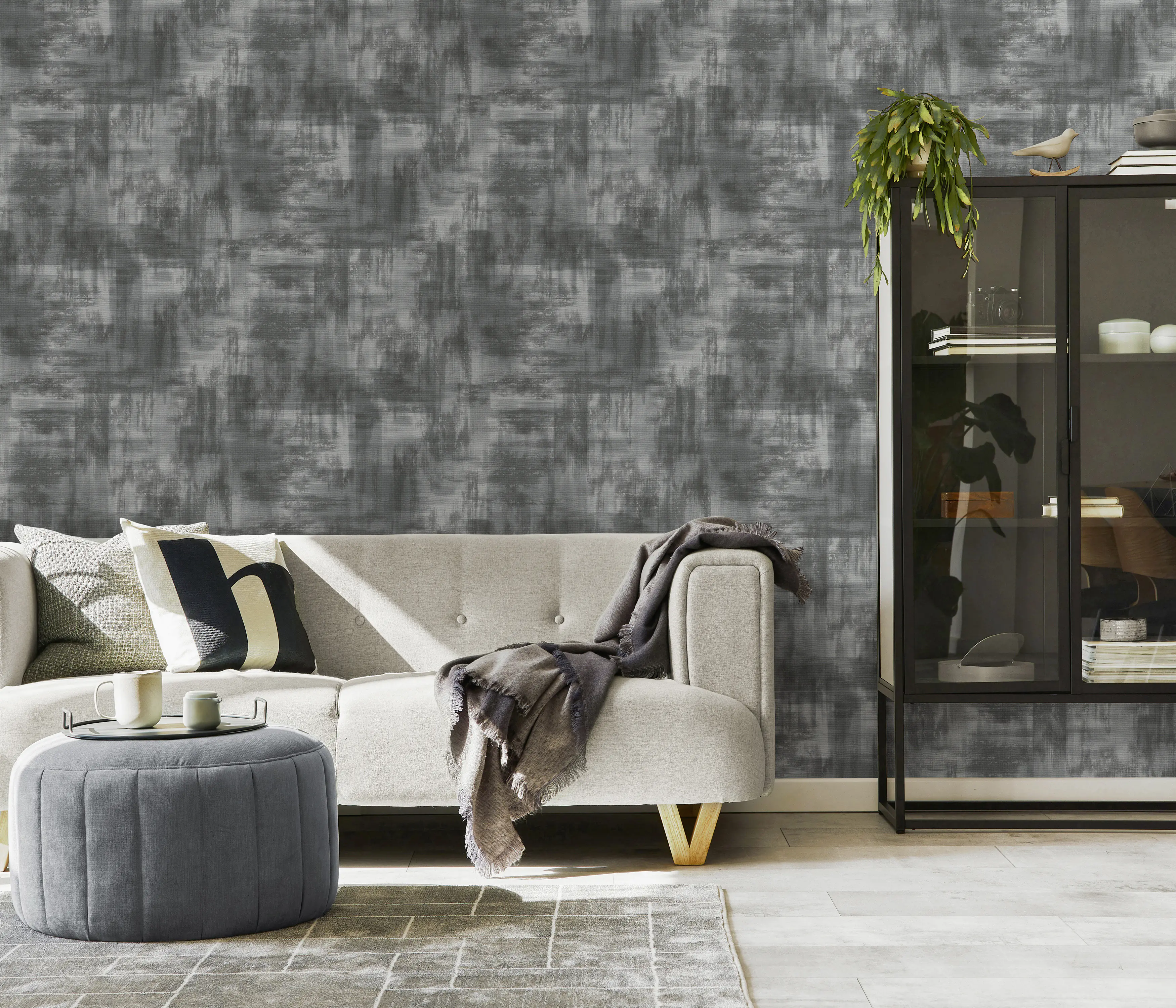 Erismann Vliestapete Putz silber 10,05 x 0,53 m