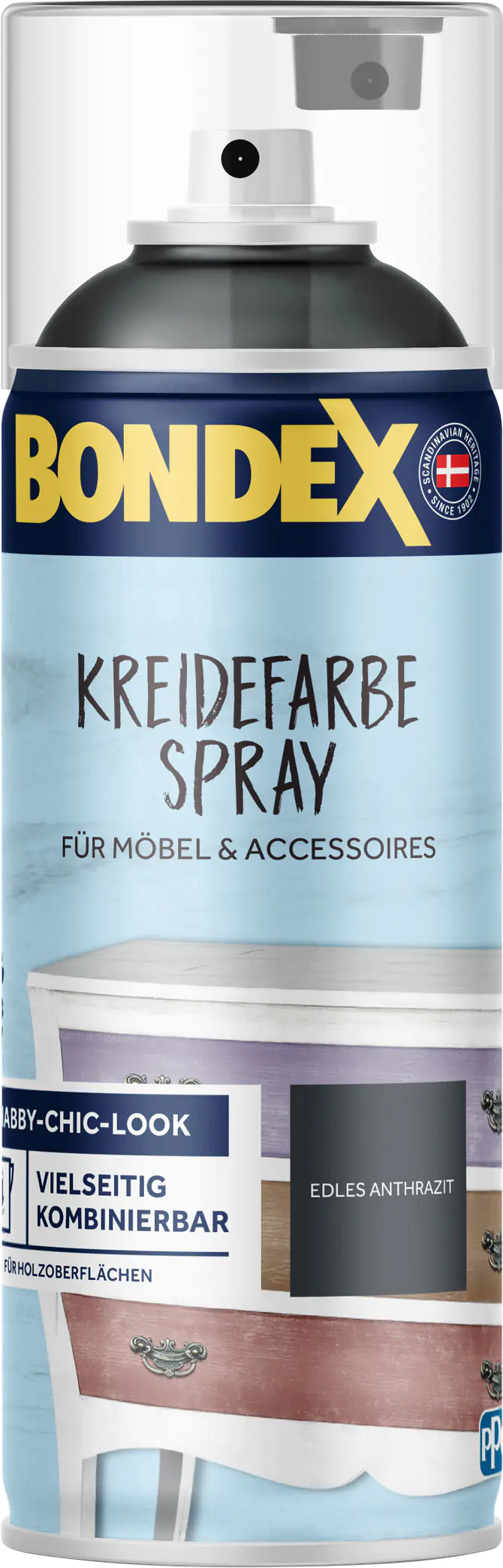 Bondex Kreidefarbe Spray 400 ml edles anthrazit
