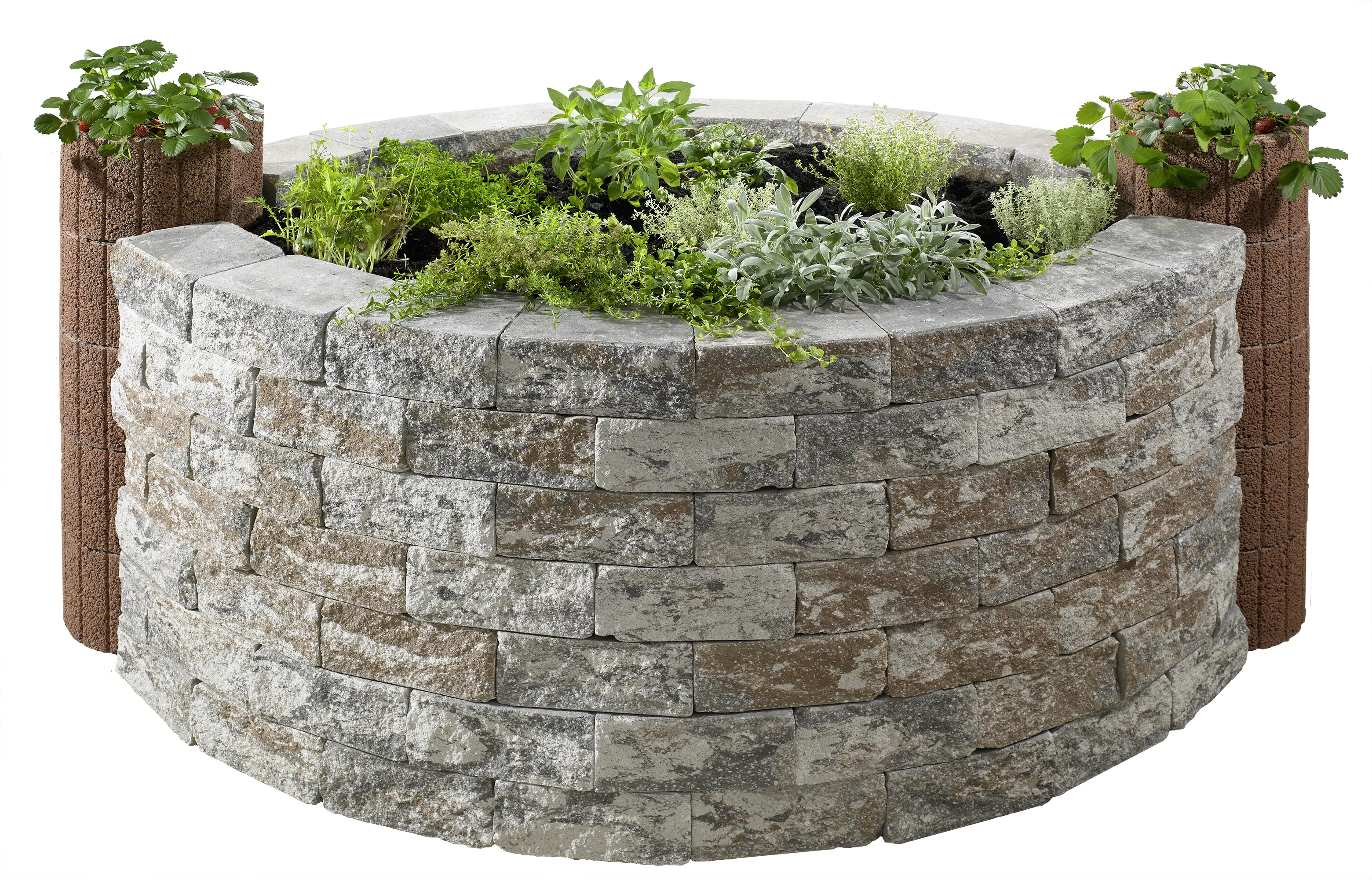 Kann Hochbeet-Set Vigneto-Rondo 200 x 150 x 84 cm jura-nuanciert