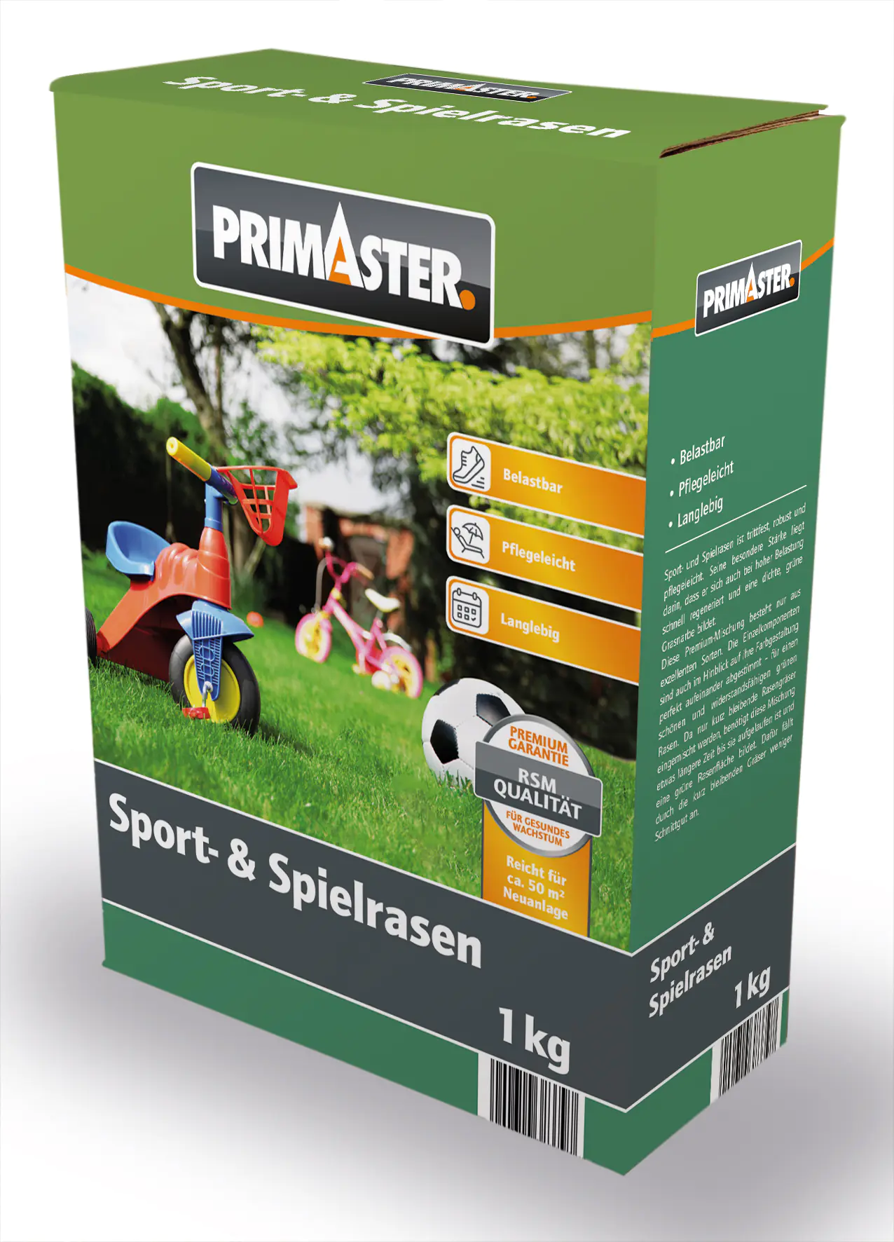 Primaster Sport- und Spielrasen 1 kg für ca. 50 m²