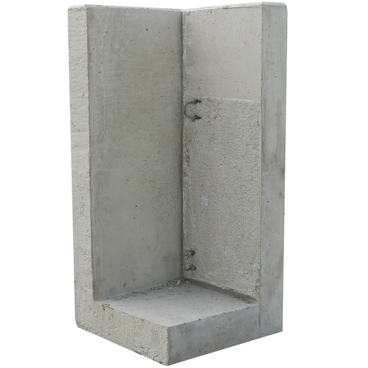 EHL L-Stein Ecke Beton 50 x 50 x 105 cm grau