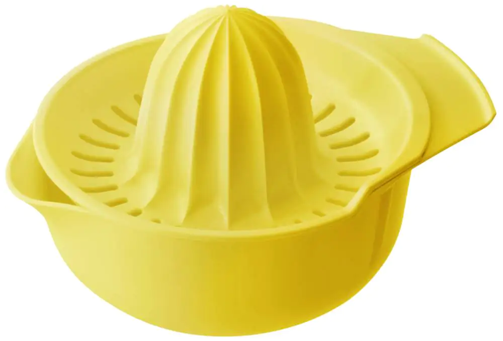 Fackelmann Zitronenpresse mit Auffangbehälter 12 cm, 2-teilig