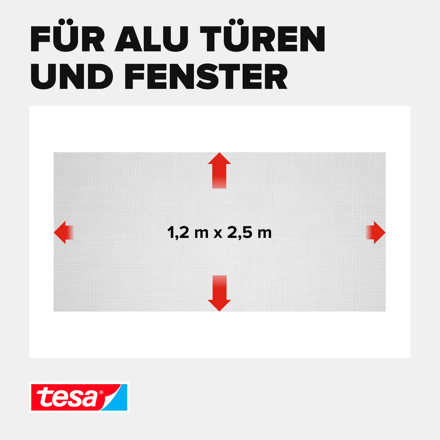 tesa Fliegengitter COMFORT Ersatzrolle 120 x 250 cm - anthrazit
