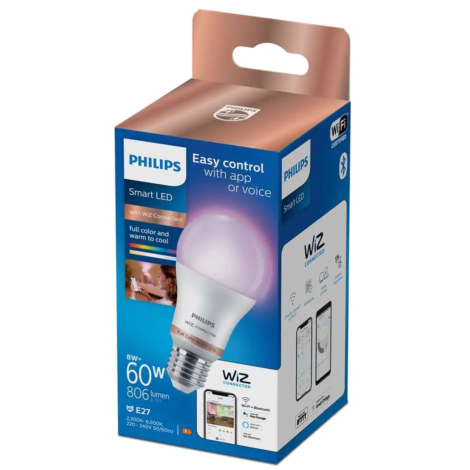 Philips Smart LED Leuchtmittel Tunable White & Color A60 E27 Birne 8 W