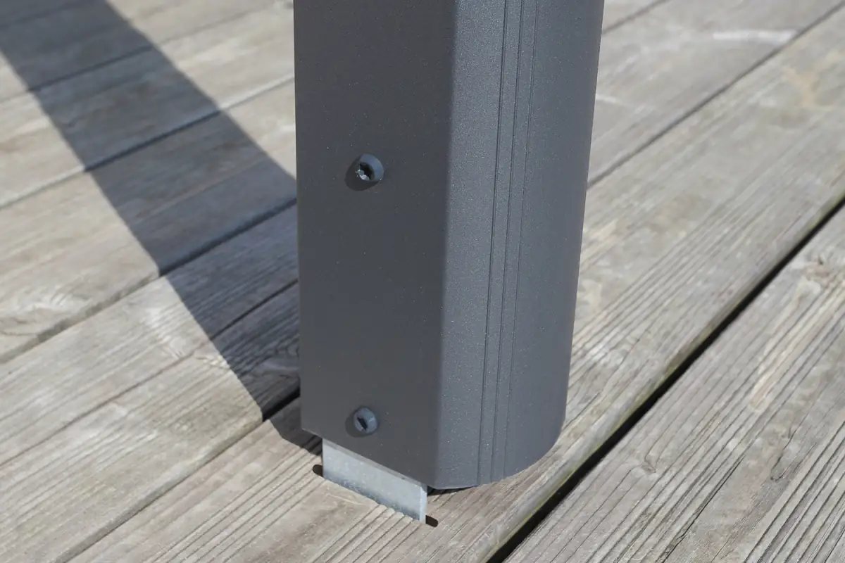 SKAN HOLZ Terrassenüberdachung Modena 434 x 257 cm, Aluminium Anthrazit