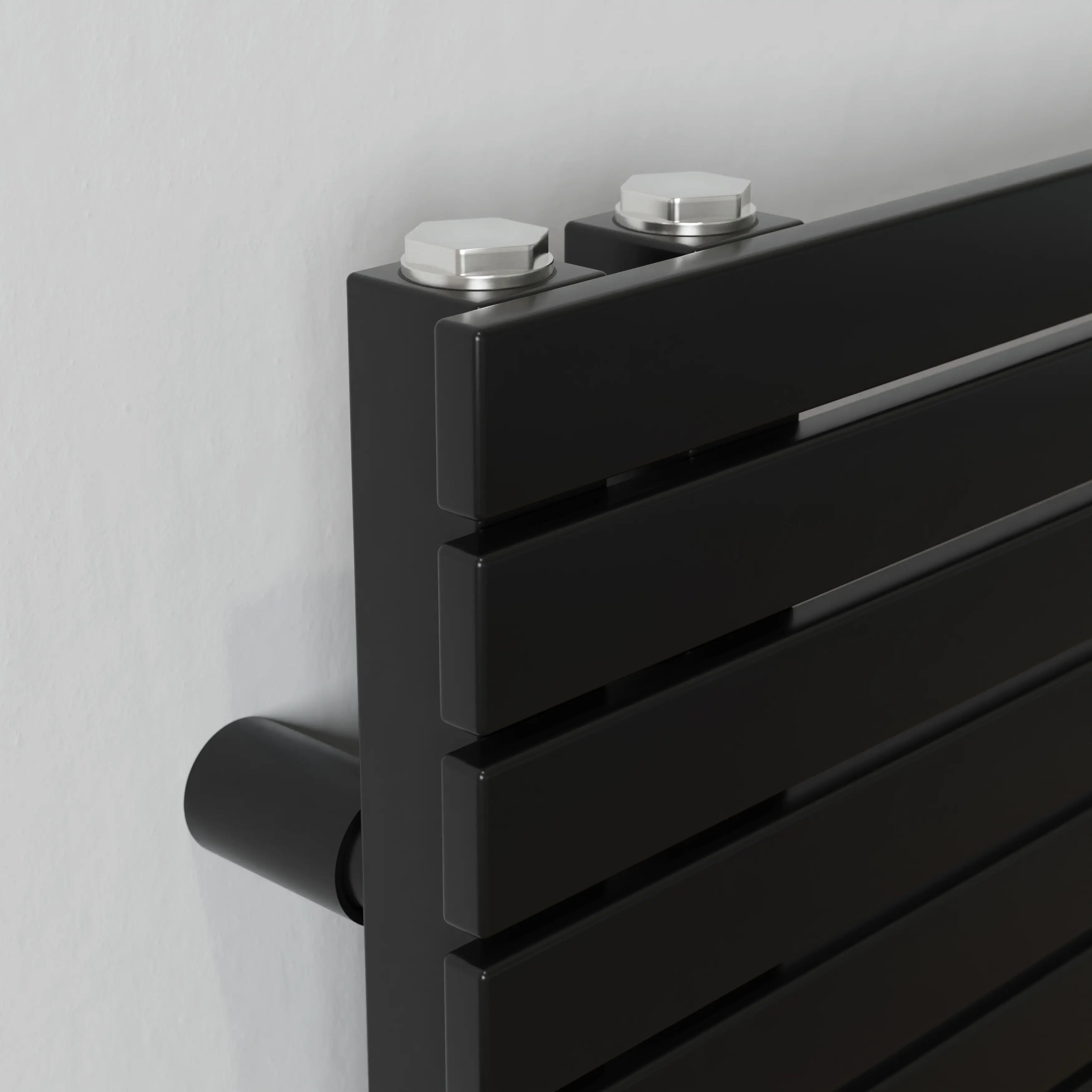 Ximax Handtuchheizkörper P2-Open Slim 76,5 x 60 cm 405 Watt schwarz matt
