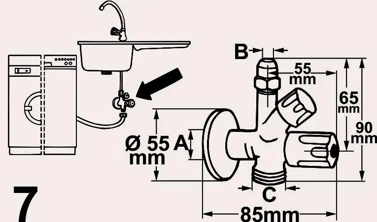 Cornat Geräteeckventil AG 3/8"