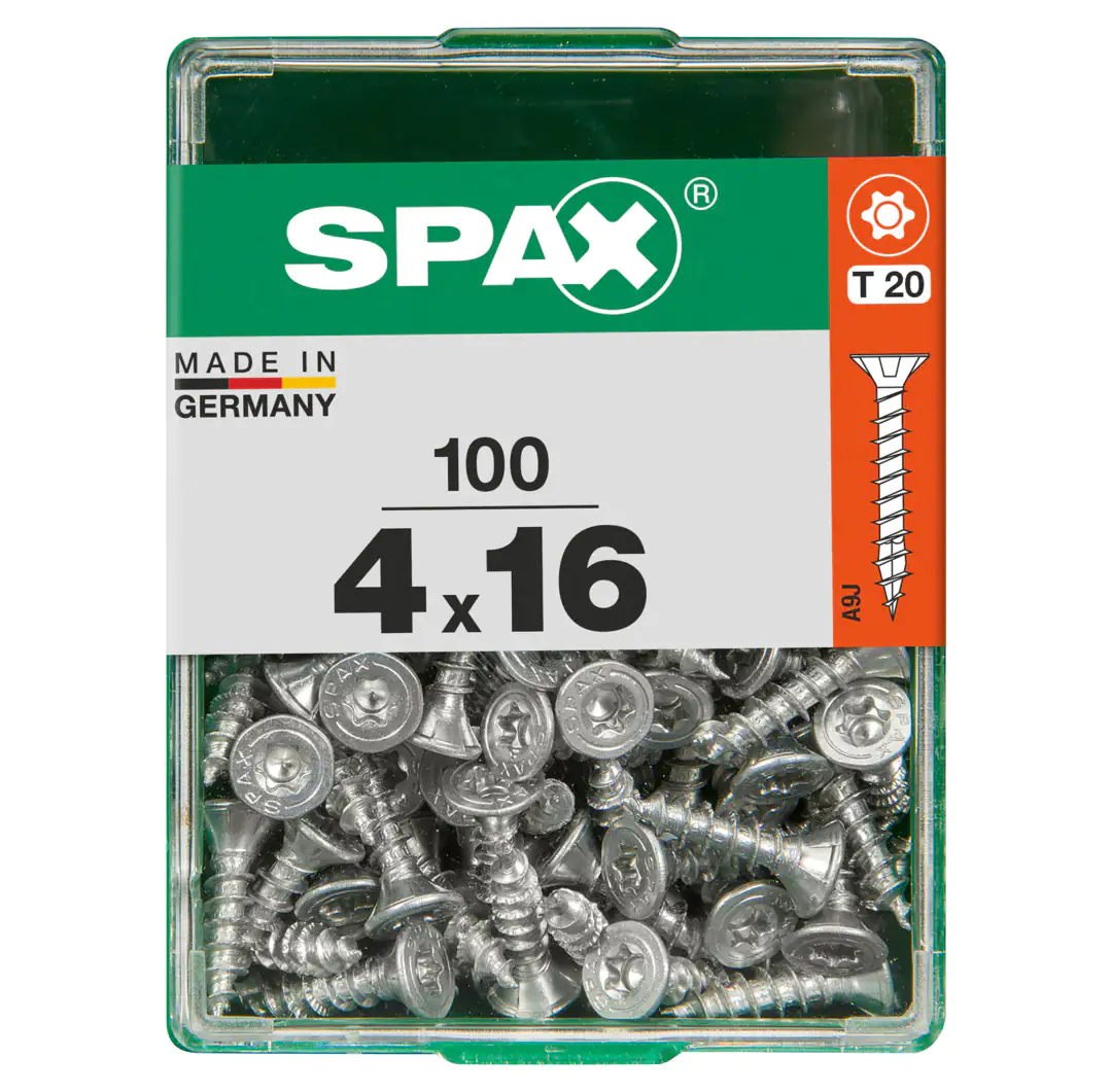 Spax Universalschrauben 4.0 x 16 mm TX 20 Senkkopf - 100 Stk.