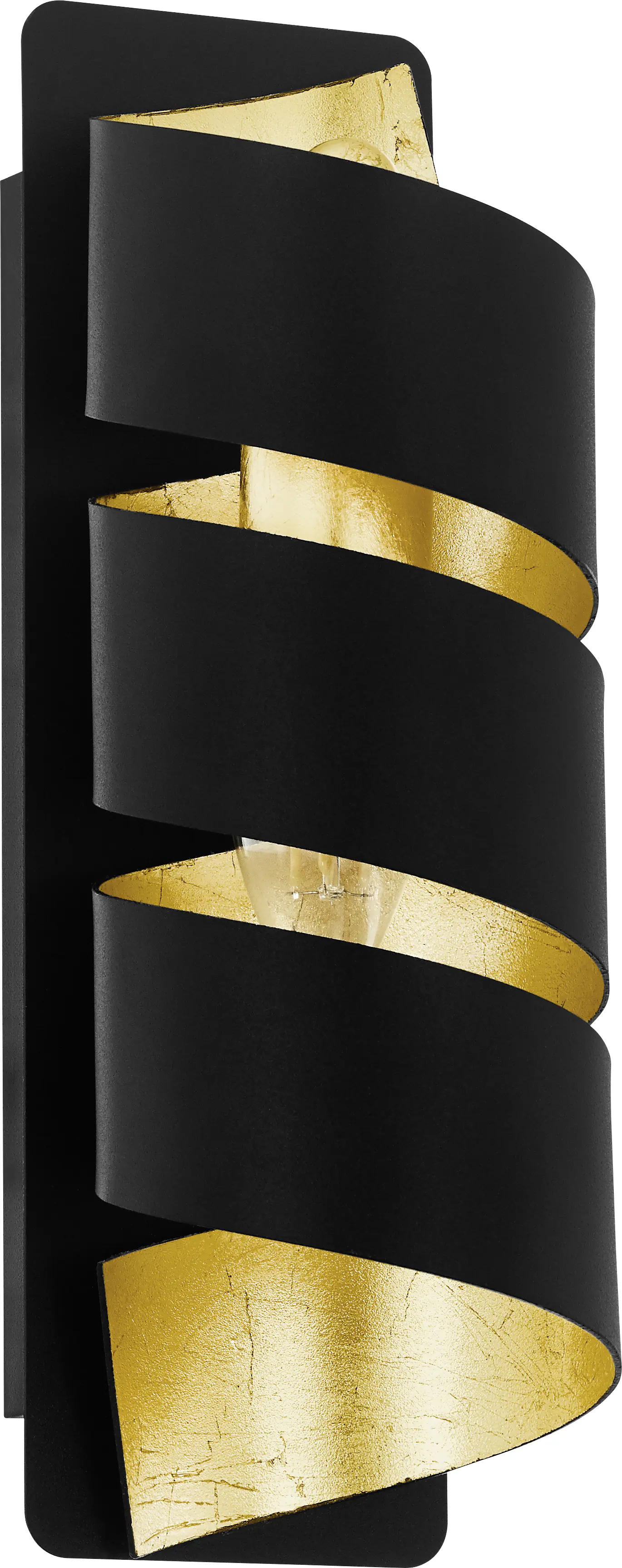 Eglo Wandleuchte Elizondo E14 schwarz / gold Eglo Wandleuchte Elizondo E14 schwarz / gold