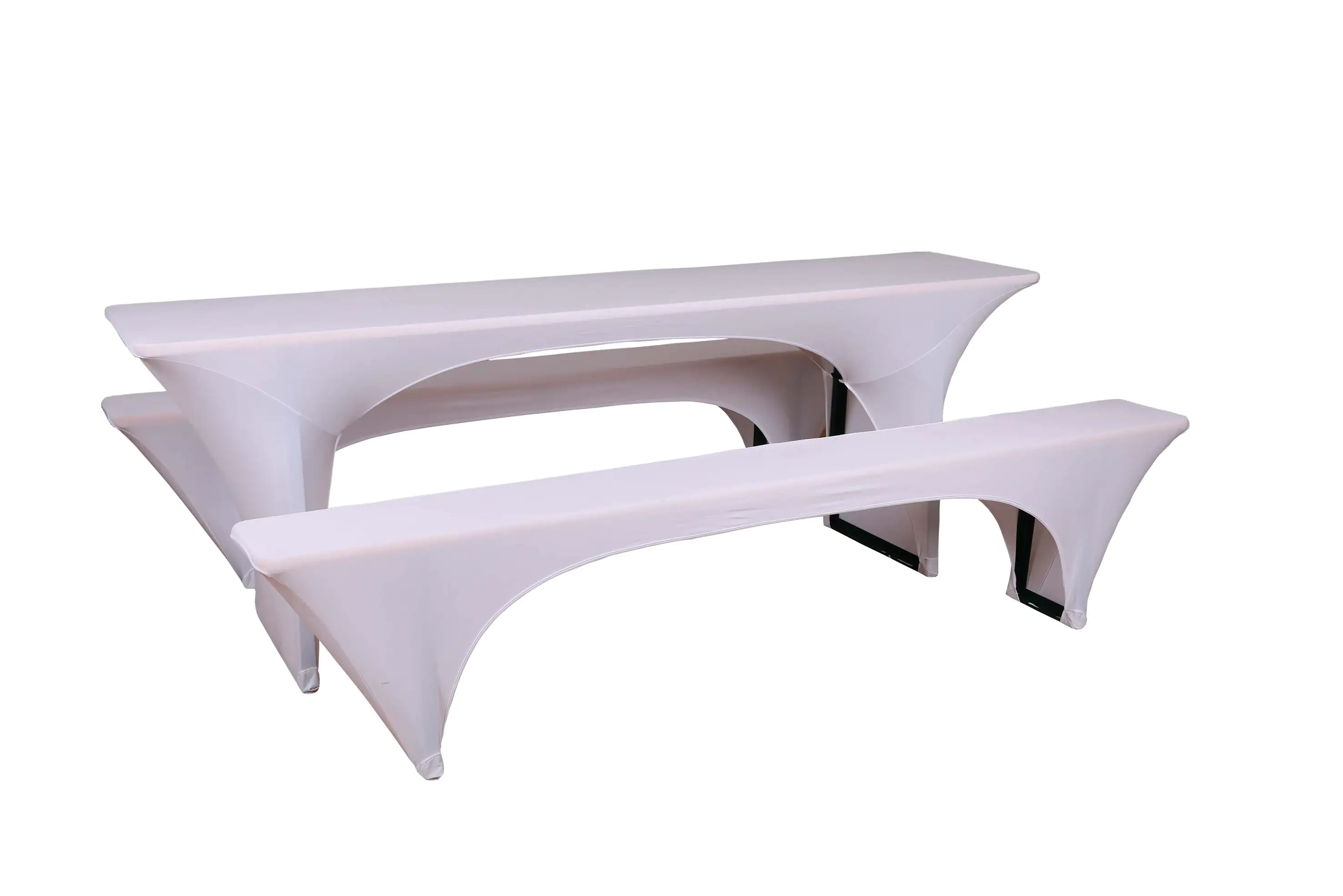 GO-DE Bierzeltgarnitur-Spannhussen 70cm 70 cm x 220 cm x 70 cm, weiß