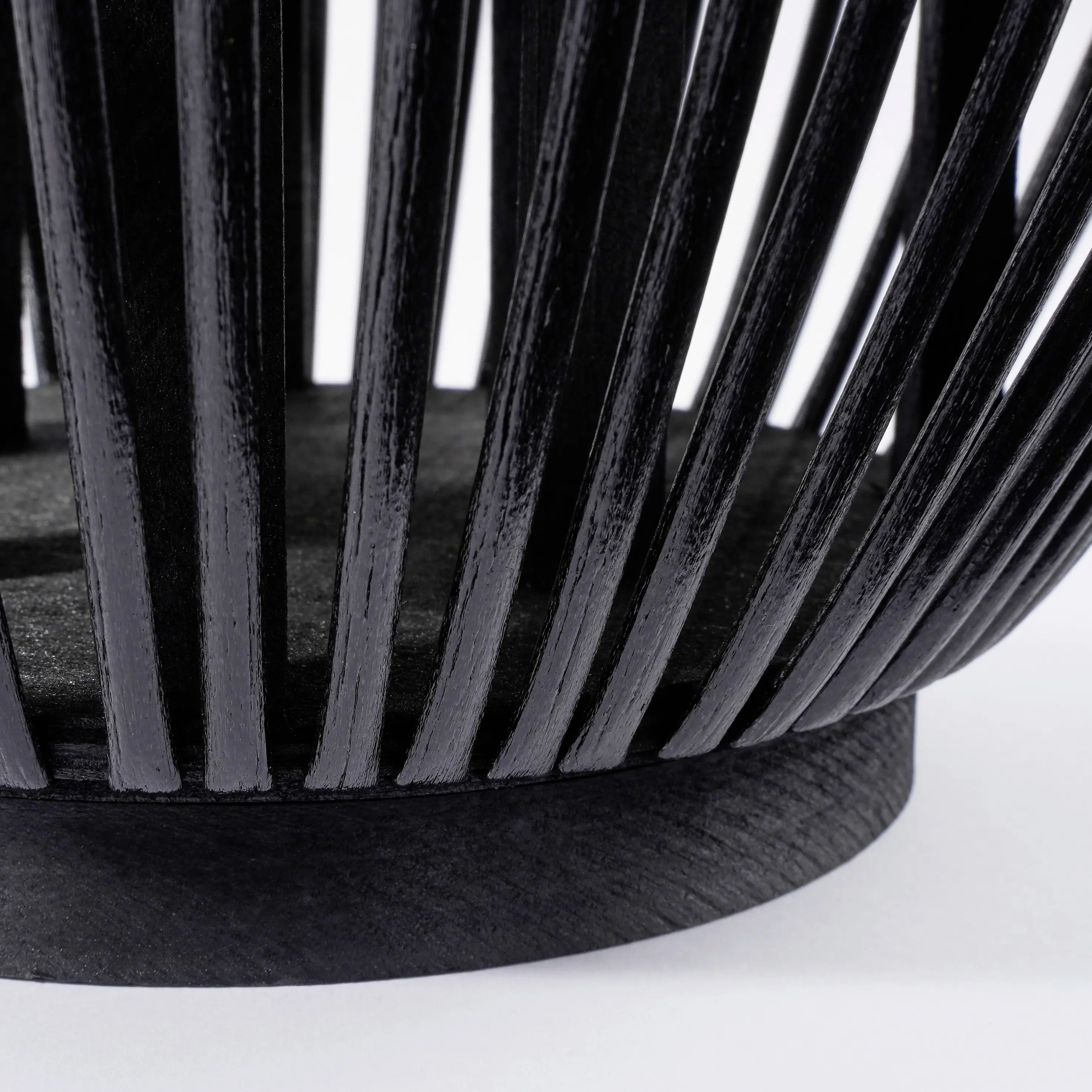 Mica Windlicht Havard schwarz aus Polyester Ø 31 x 37 cm