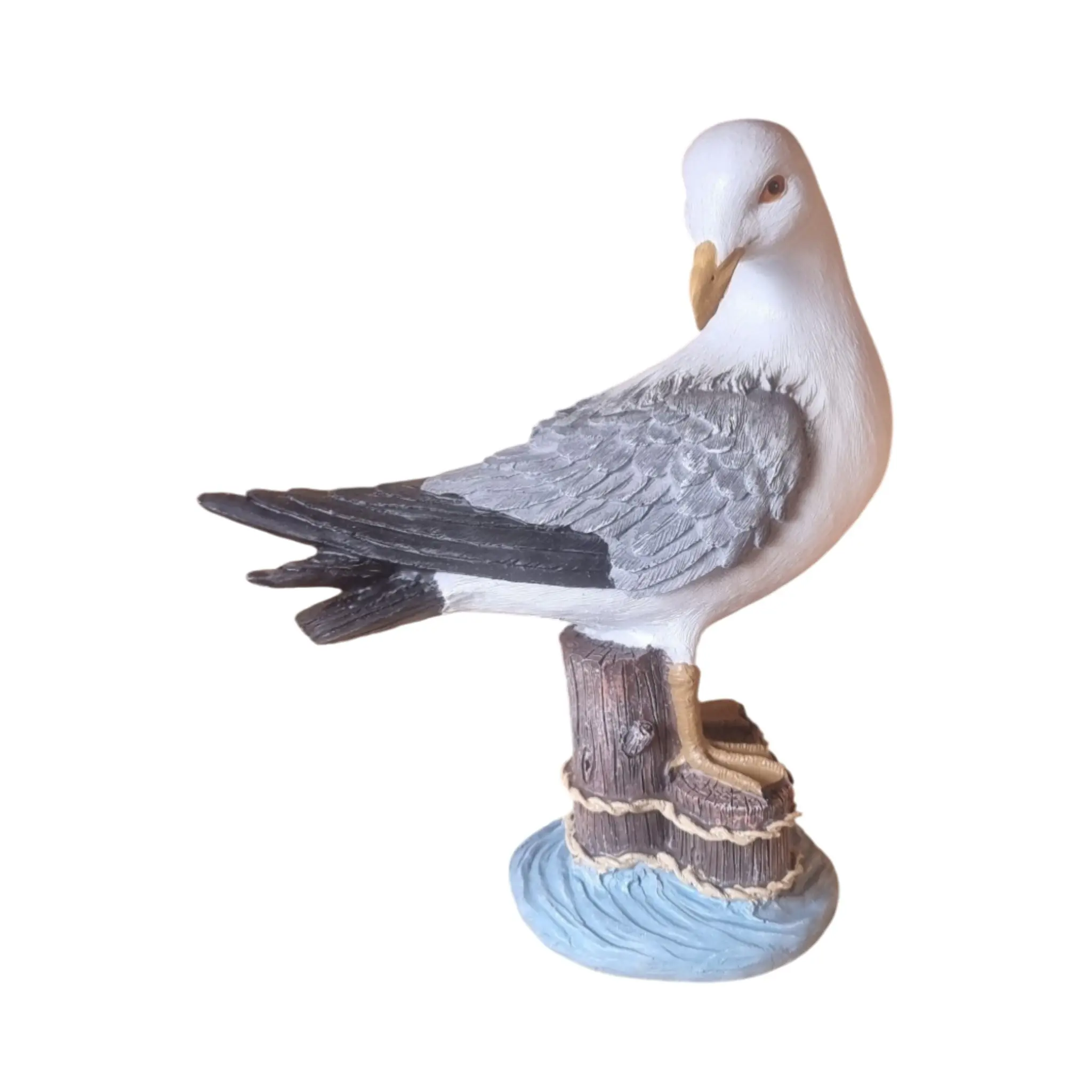 Dekofigur Möwe 28 x 24 cm weiß