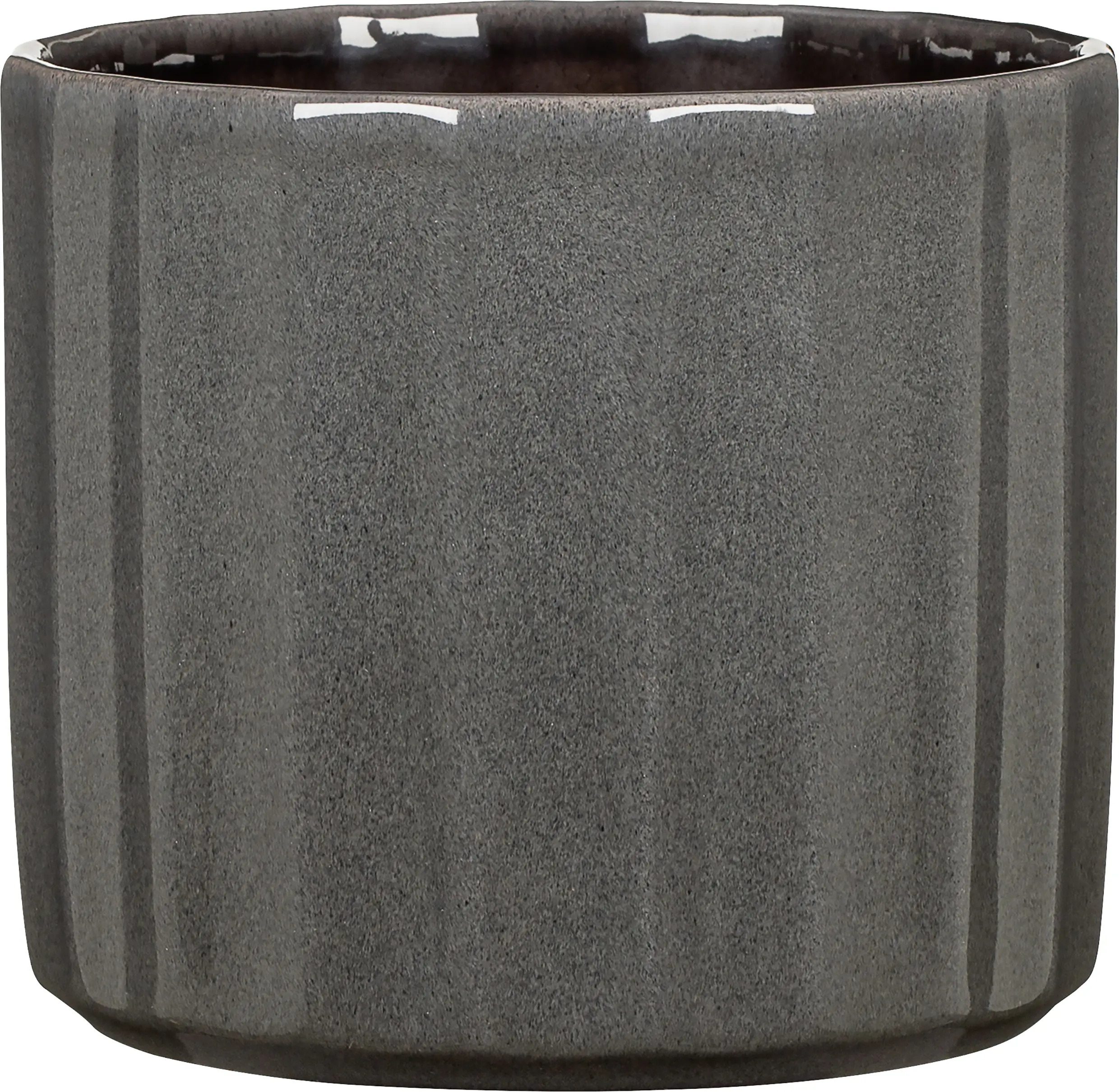 Scheurich Blumentopf Keramik Ø 12 x 10,6 cm refined grey