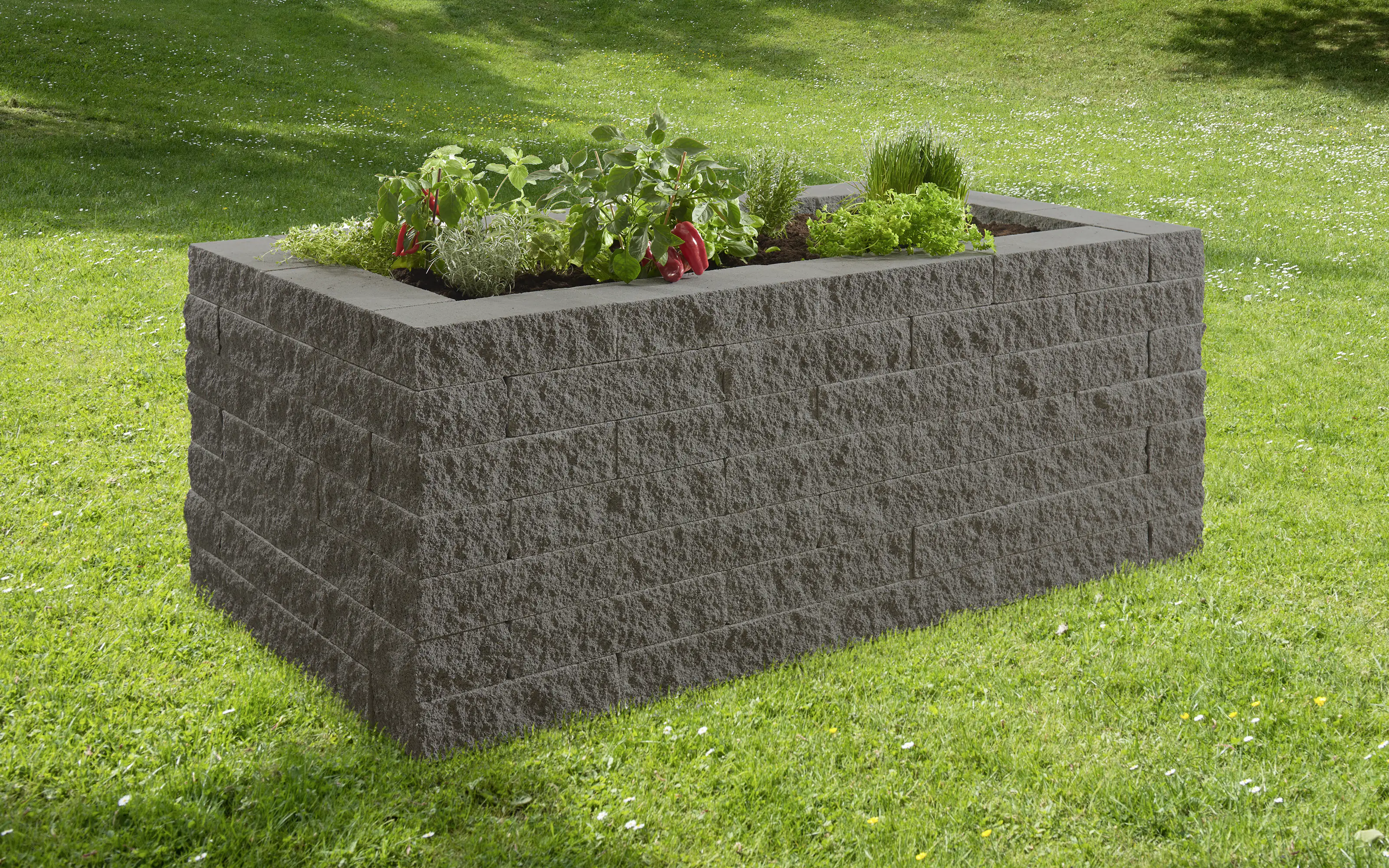 Kann Hochbeet-Set Montania 170 x 90 x 70 cm graphit