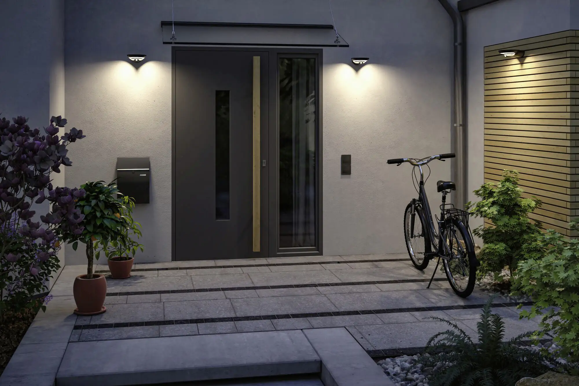 Paulmann Solar-Wandleuchte Borola anthrazit warmweiß mit Bewegungsmelder Paulmann Solar-Wandleuchte Borola anthrazit warmweiß mit Bewegungsmelder