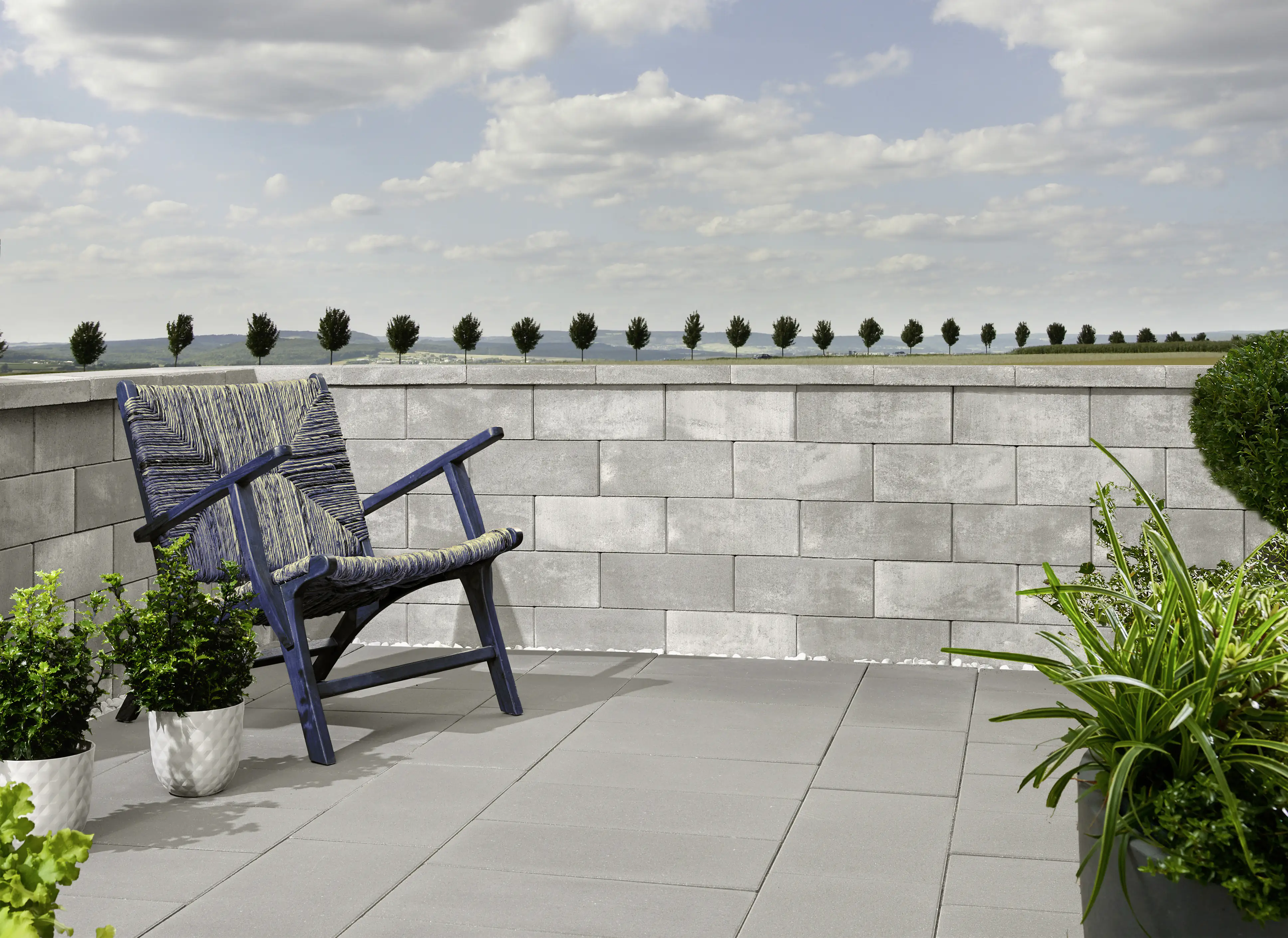 Kann Mauerstein Lindeza 40 x 20 x 15 cm grau-alpin