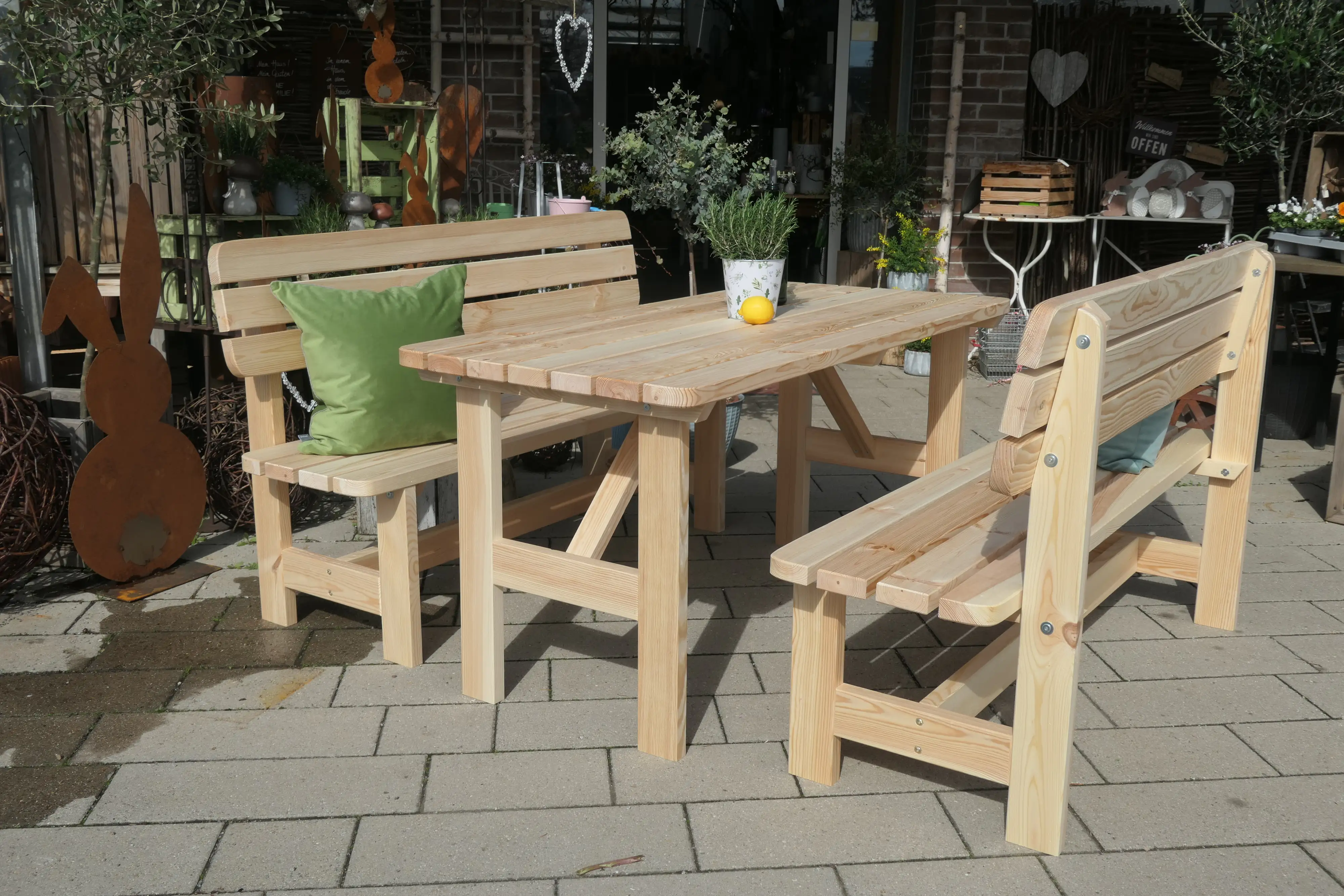 iWerk Massivholzgarnitur Kiefer natur 3-teilig iWerk Massivholzgarnitur Kiefer natur 3-teilig