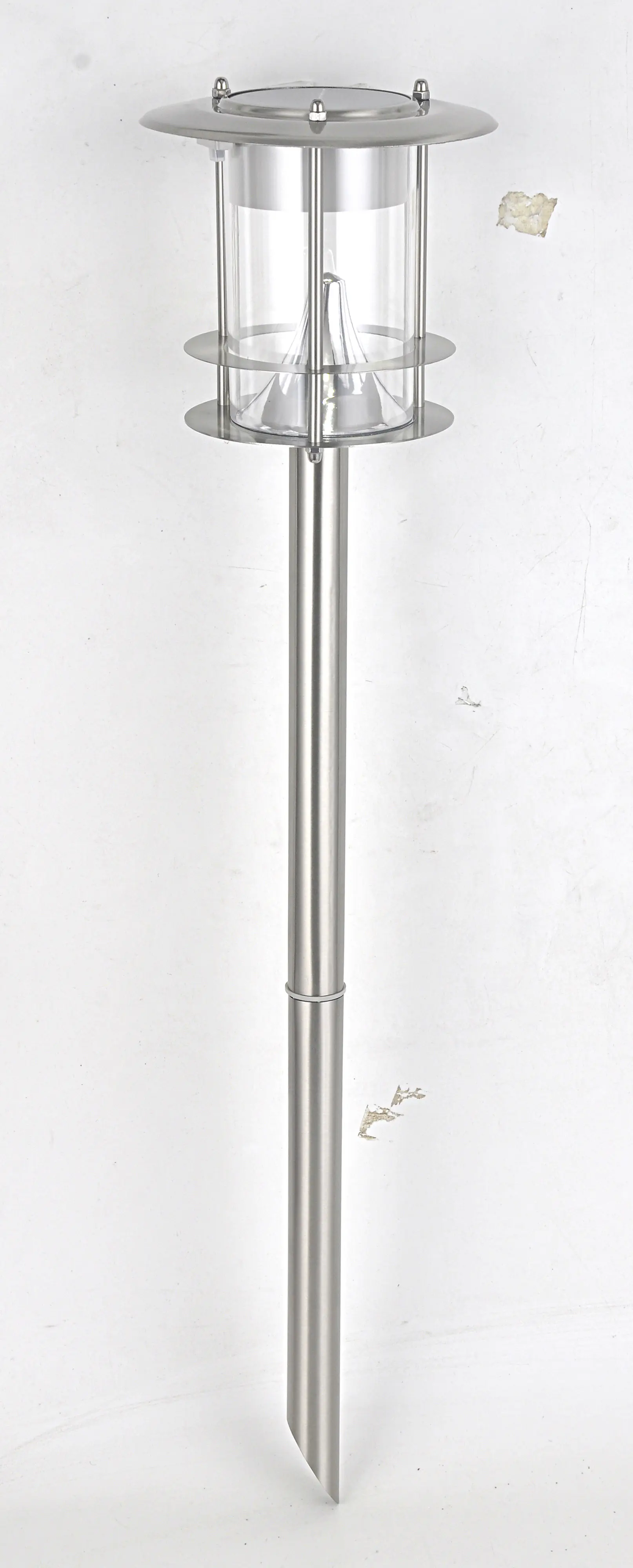 Dapo LED Solar Stehleuchte Dallas mit Erdspieß kaltweiß