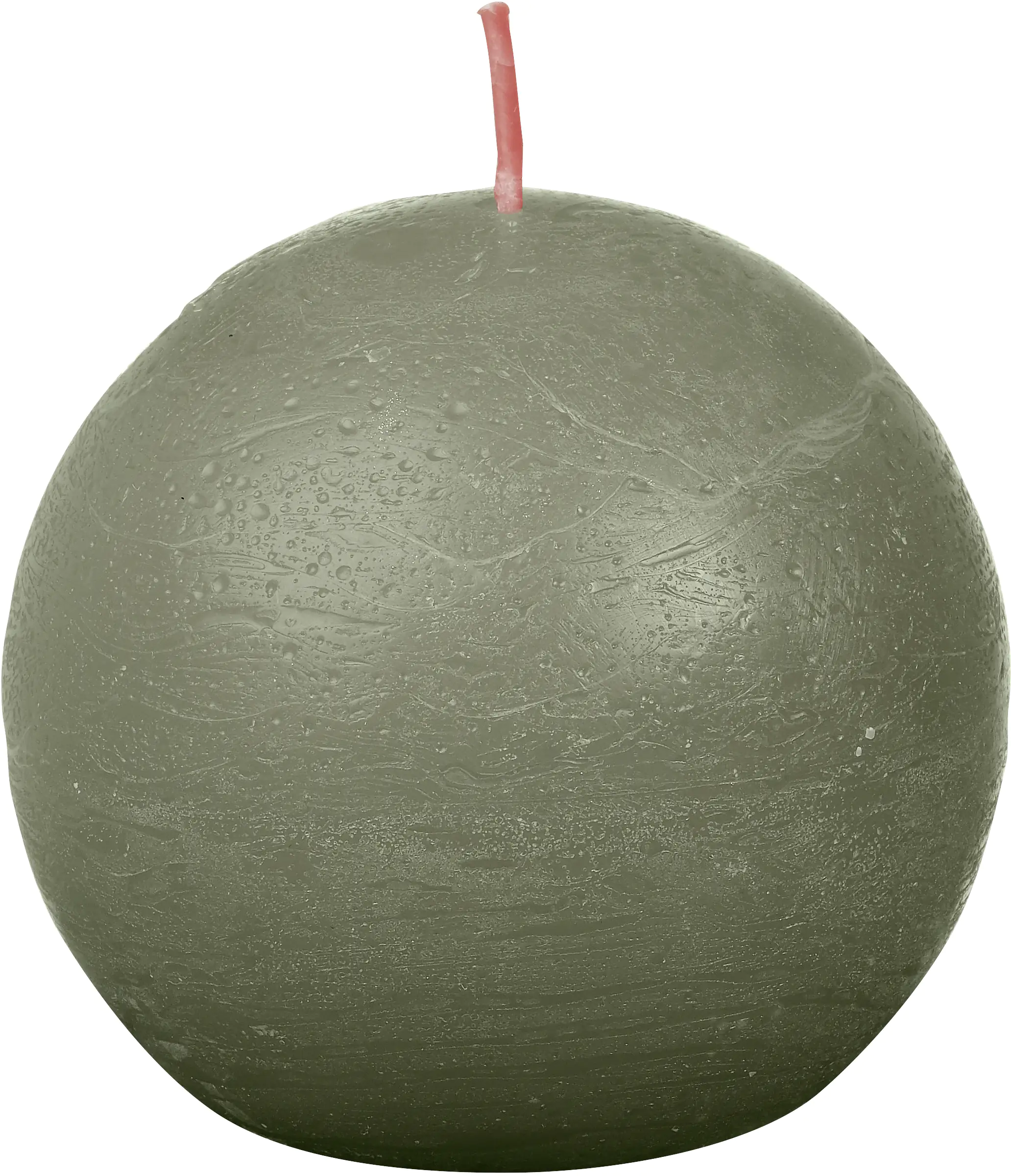 Bolsius Rustik Kugelkerze 76 mm olivgrün