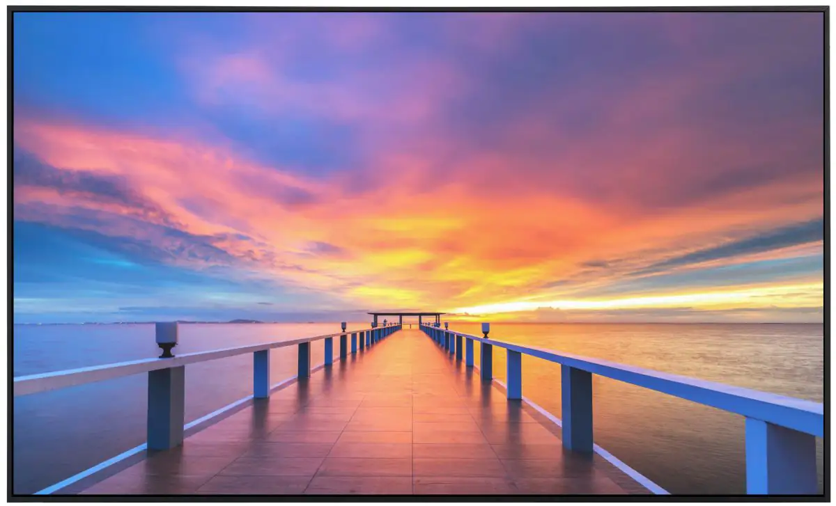 papermoon Infrarotheizkörper EcoHeat 90x120 cm 1200 Watt, Steg ins Meer