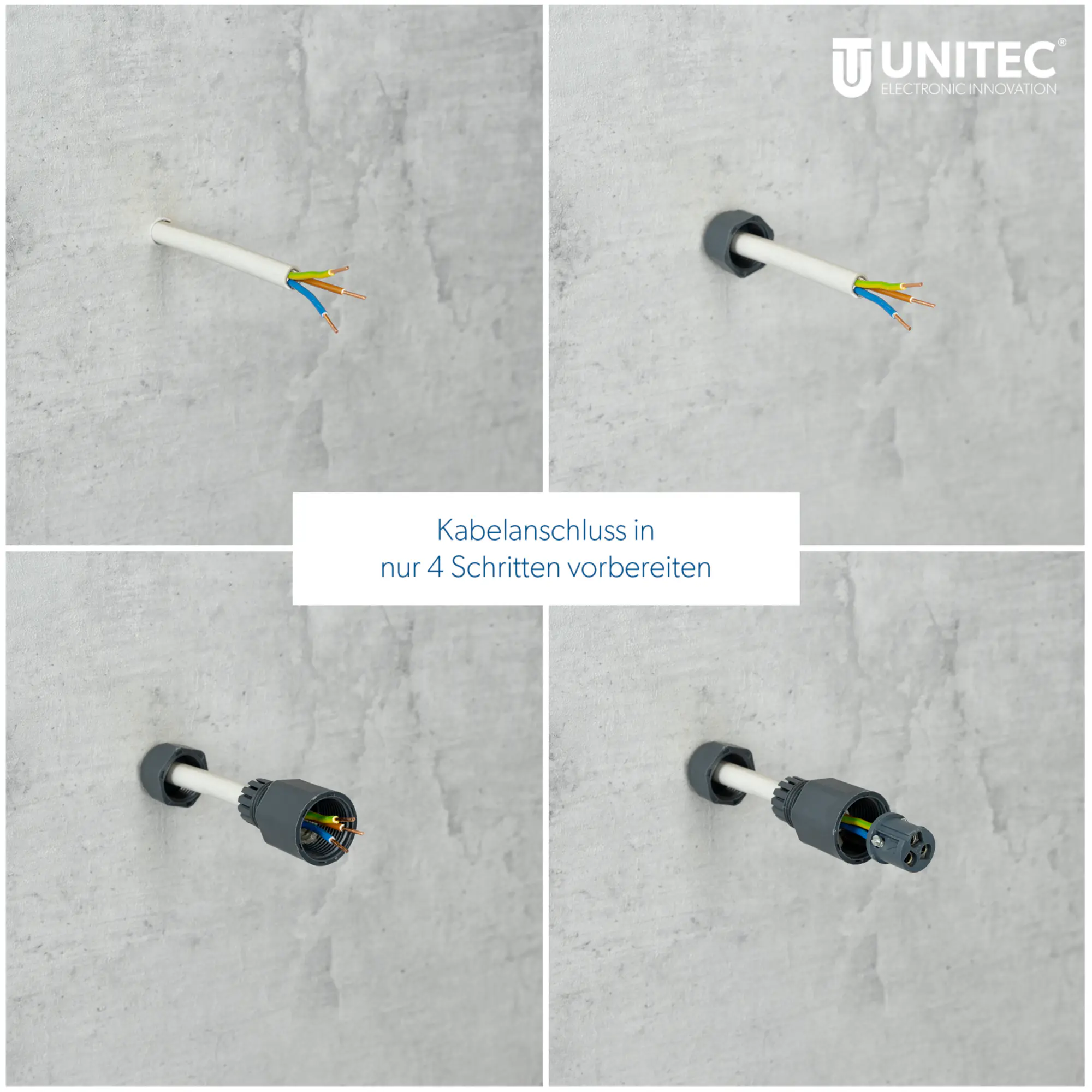 UniTec LED Strahler anthrazit mit Bewegungsmelder 35 W 4250 lm 