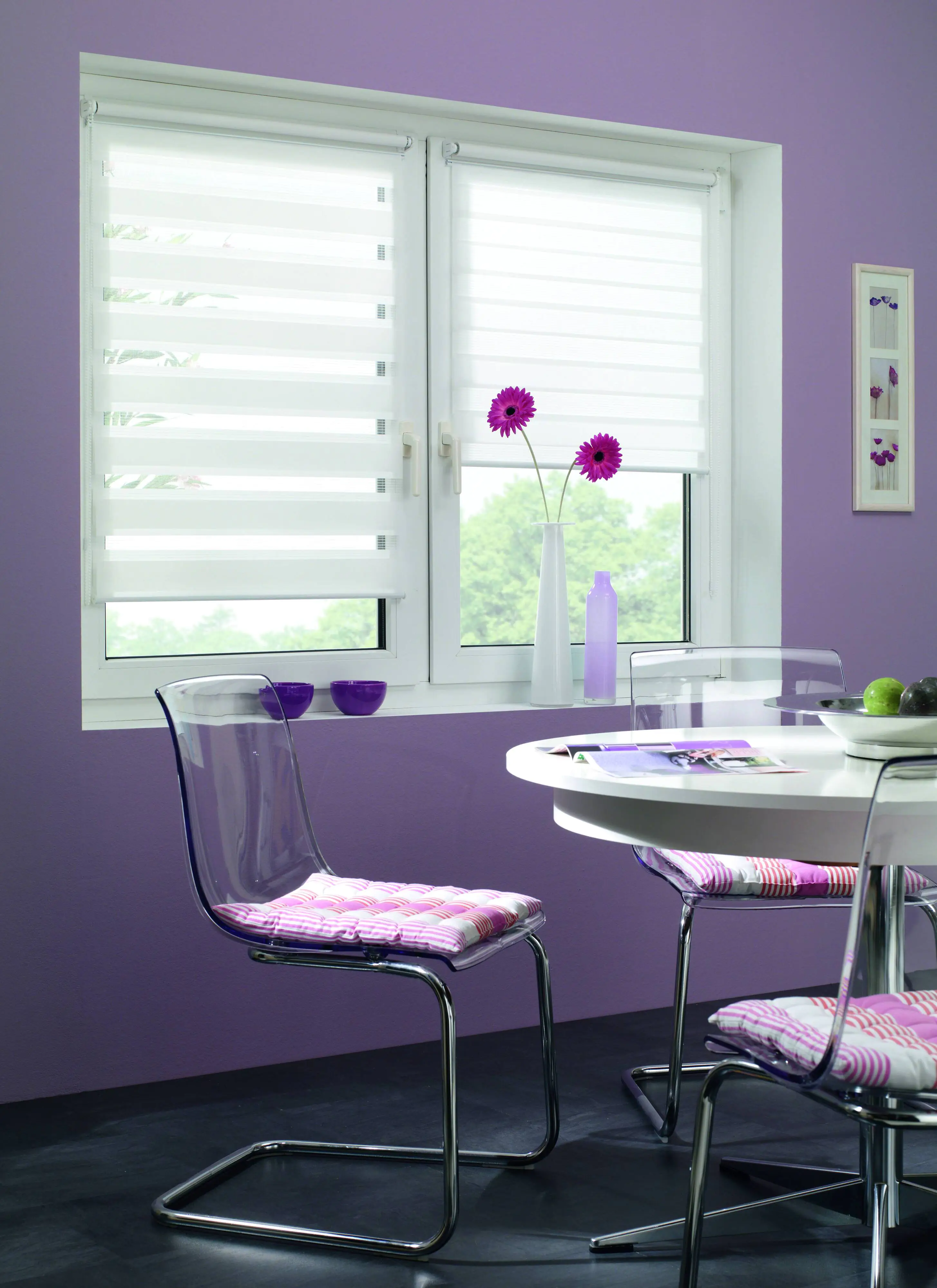 Gardinia Doppelrollo Mini weiß 75 x 150 cm