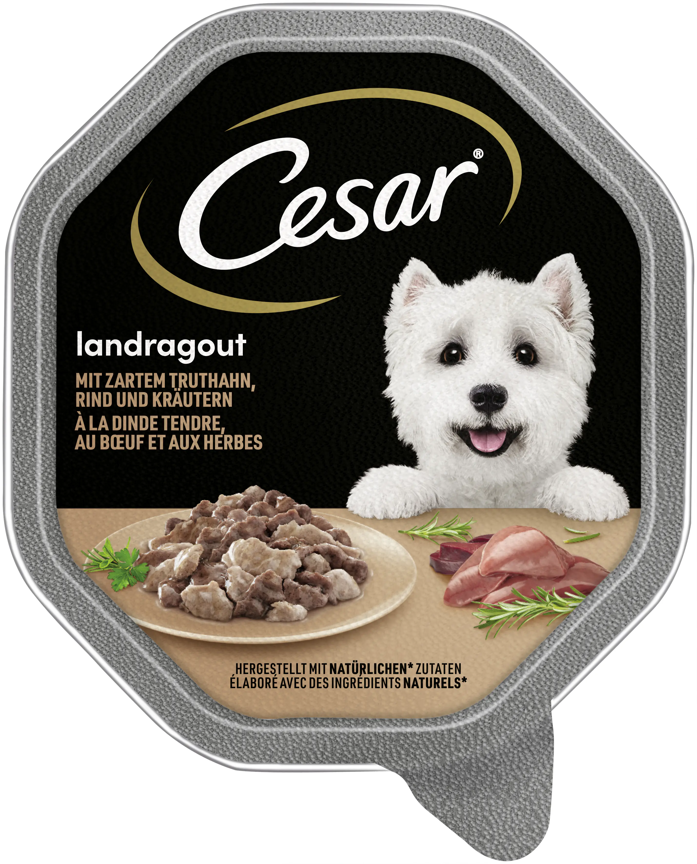Cesar Hundenassfutter Landragout Adult 150 g Truthahn & Rind