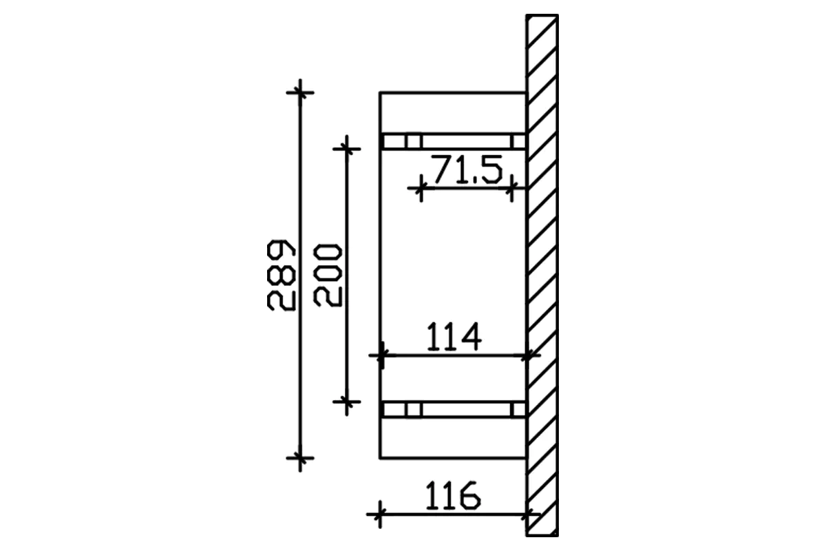 SKAN HOLZ Vordach Stralsund Typ 4 289 x 116 cm, natur