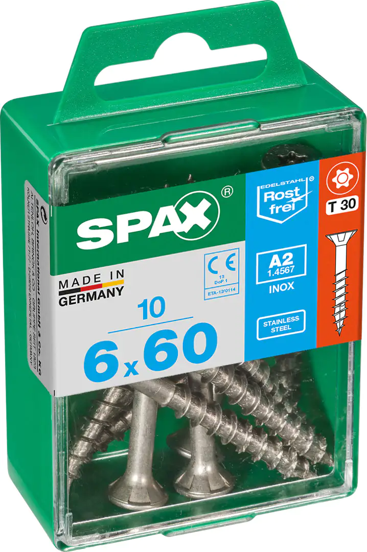 Spax Universalschrauben 6.0 x 60 mm TX 30 - 10 Stk.