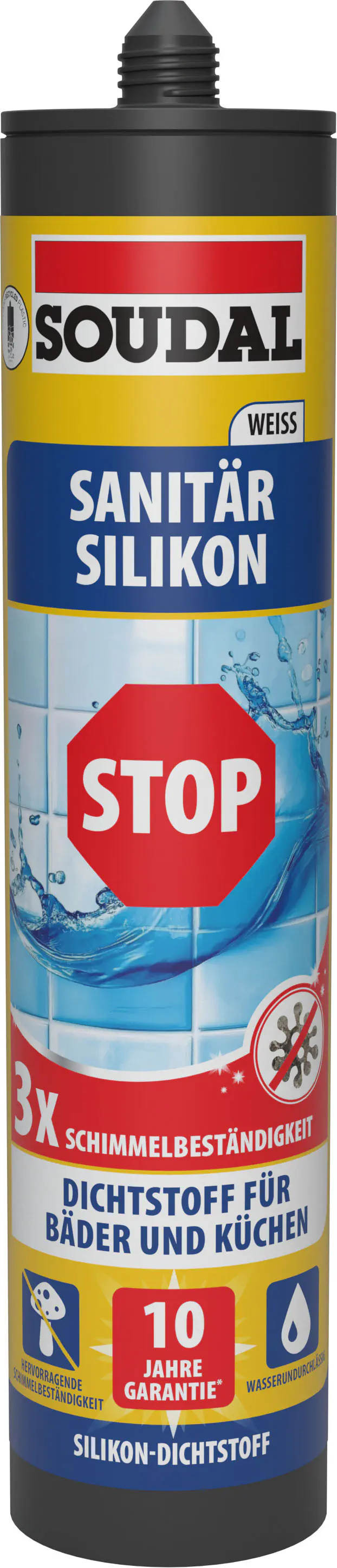 Soudal Sanitär-Silikon Schimmelstop weiß 300 ml