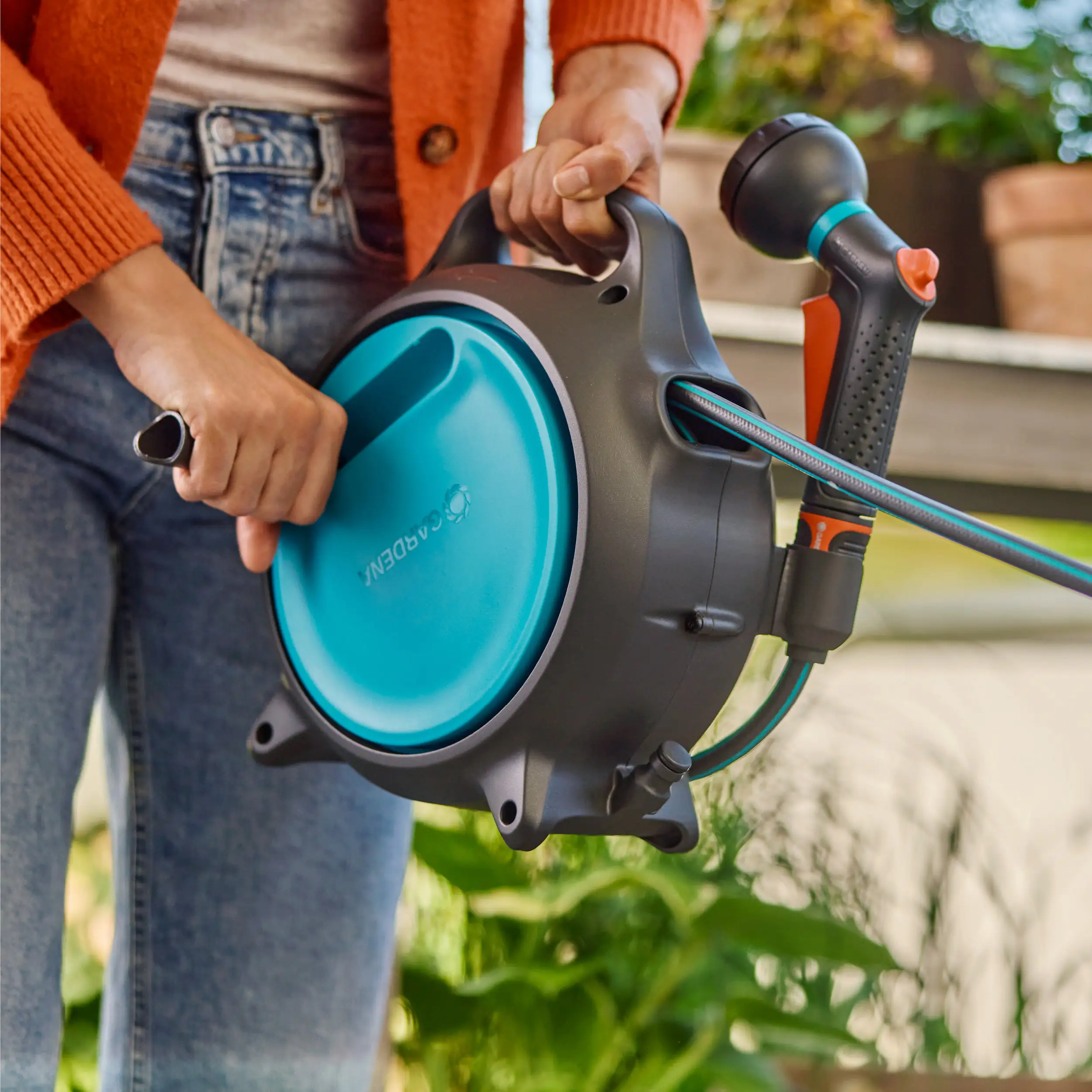 Gardena Mobile Schlauchbox Move inkl. 10 m Schlauch