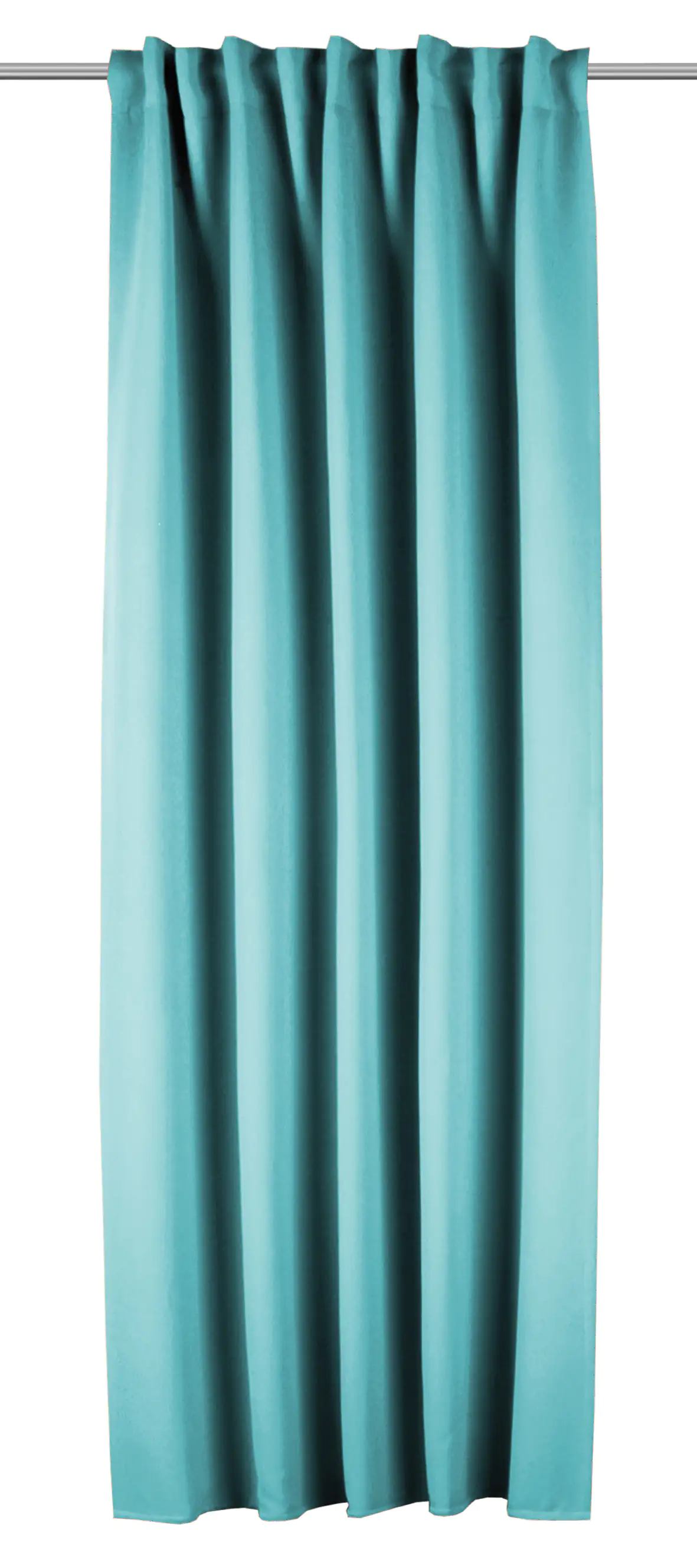 Neusser Collection Verdunklungsschal mit Gardinenband eisblau 135x245 cm