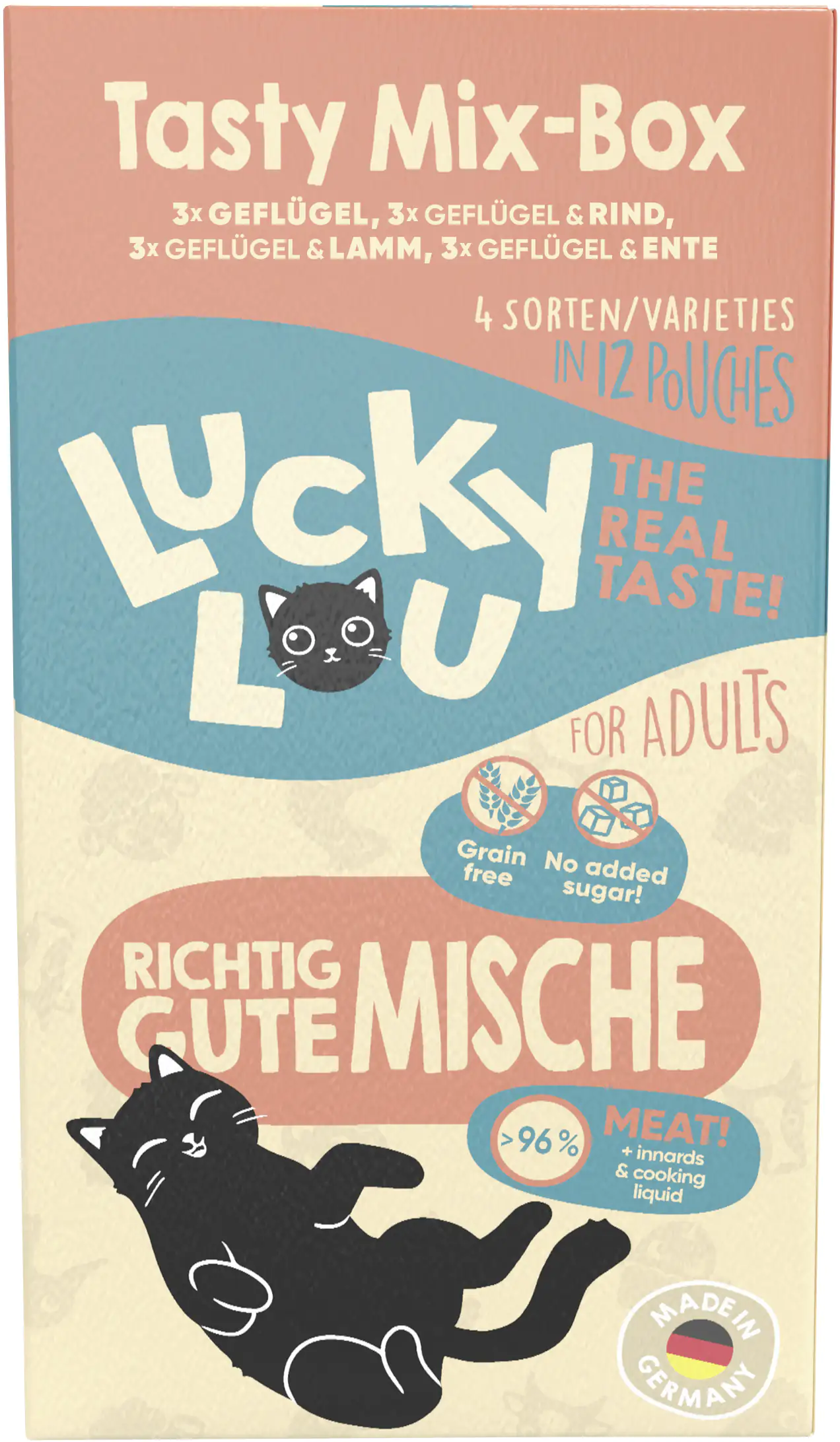 Lucky Lou Lifestage Adult Tasty-Mix 12x125g Lucky Lou Lifestage Adult Tasty-Mix 12x125g
