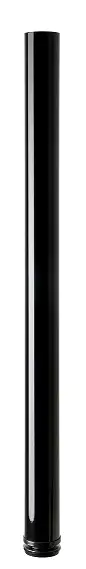 Hettich Möbelfuß 6,0 x 84 - 87 cm Stahl schwarz - 1 Stück
