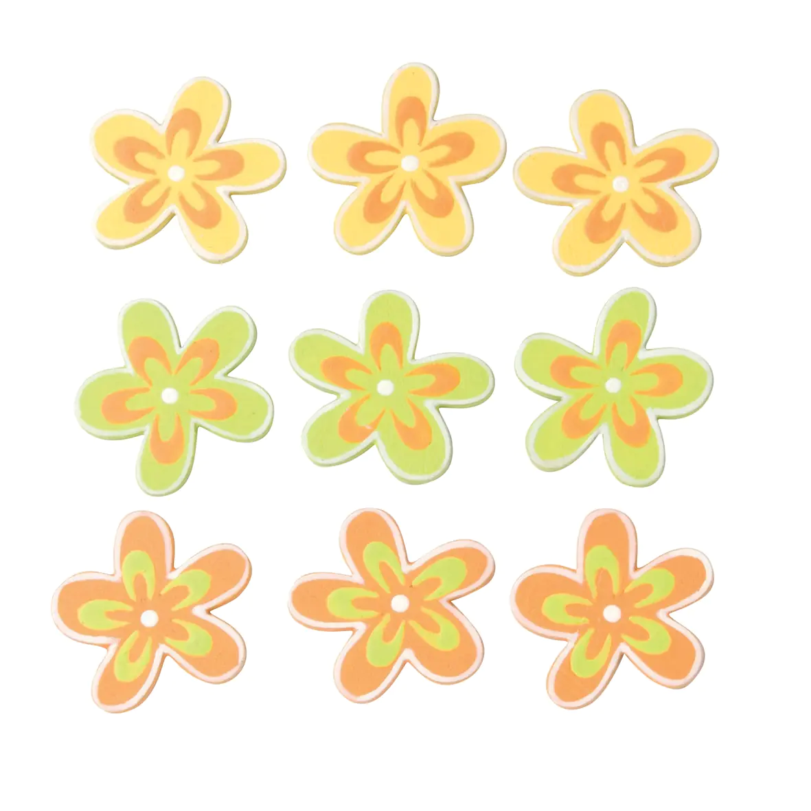 Streuteile Blumen 9St gelb Streuteile Blumen 9St gelb