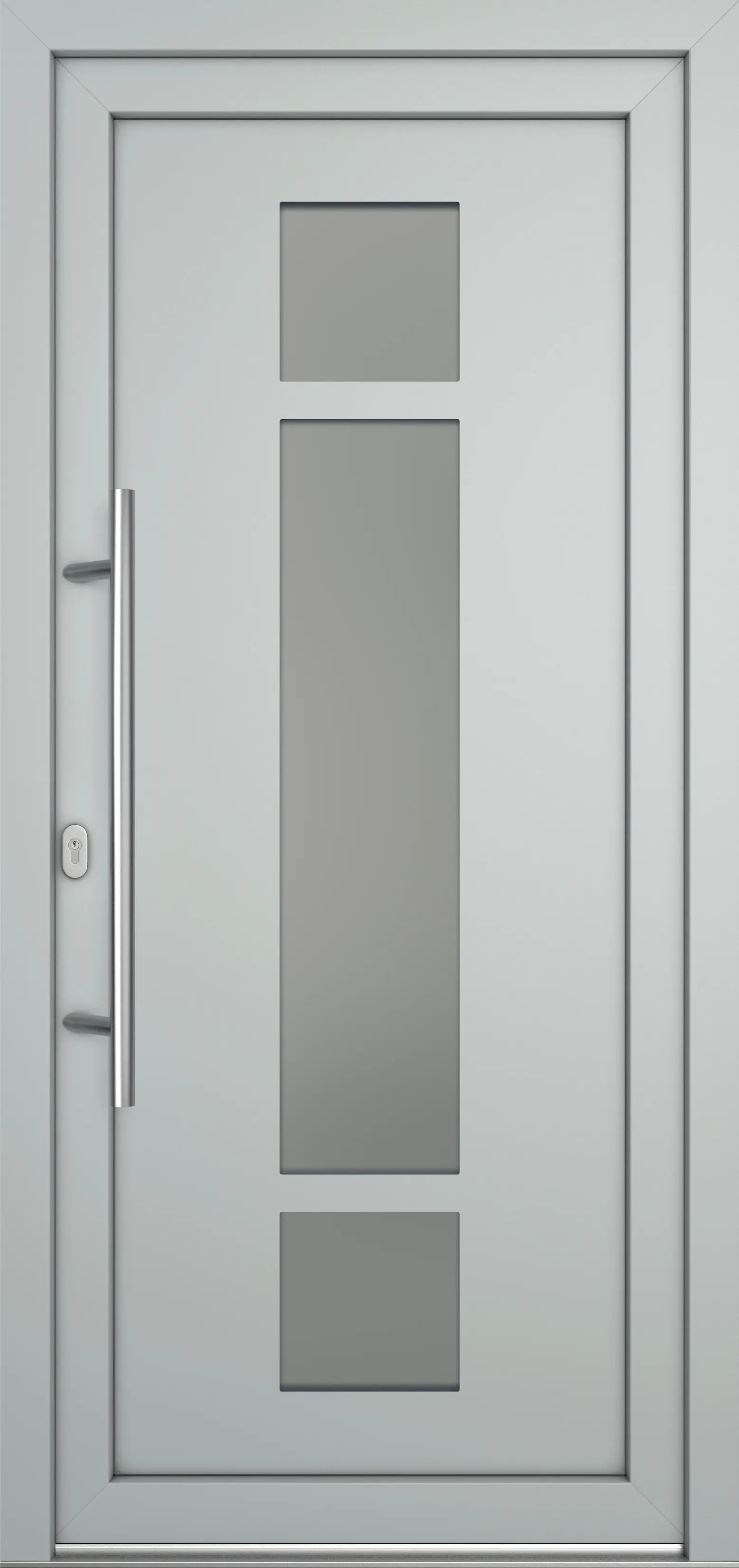 Meeth Haustür Optimal Pro PVC Modell 102 88 x 208 cm DIN Links weiß/lichtgrau Meeth Haustür Optimal Pro PVC Modell 102 88 x 208 cm DIN Links weiß/lichtgrau