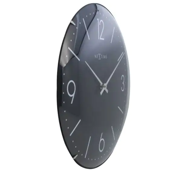 Nextime Wanduhr Basic Dome Ø 35 cm Nextime Wanduhr Basic Dome Ø 35 cm