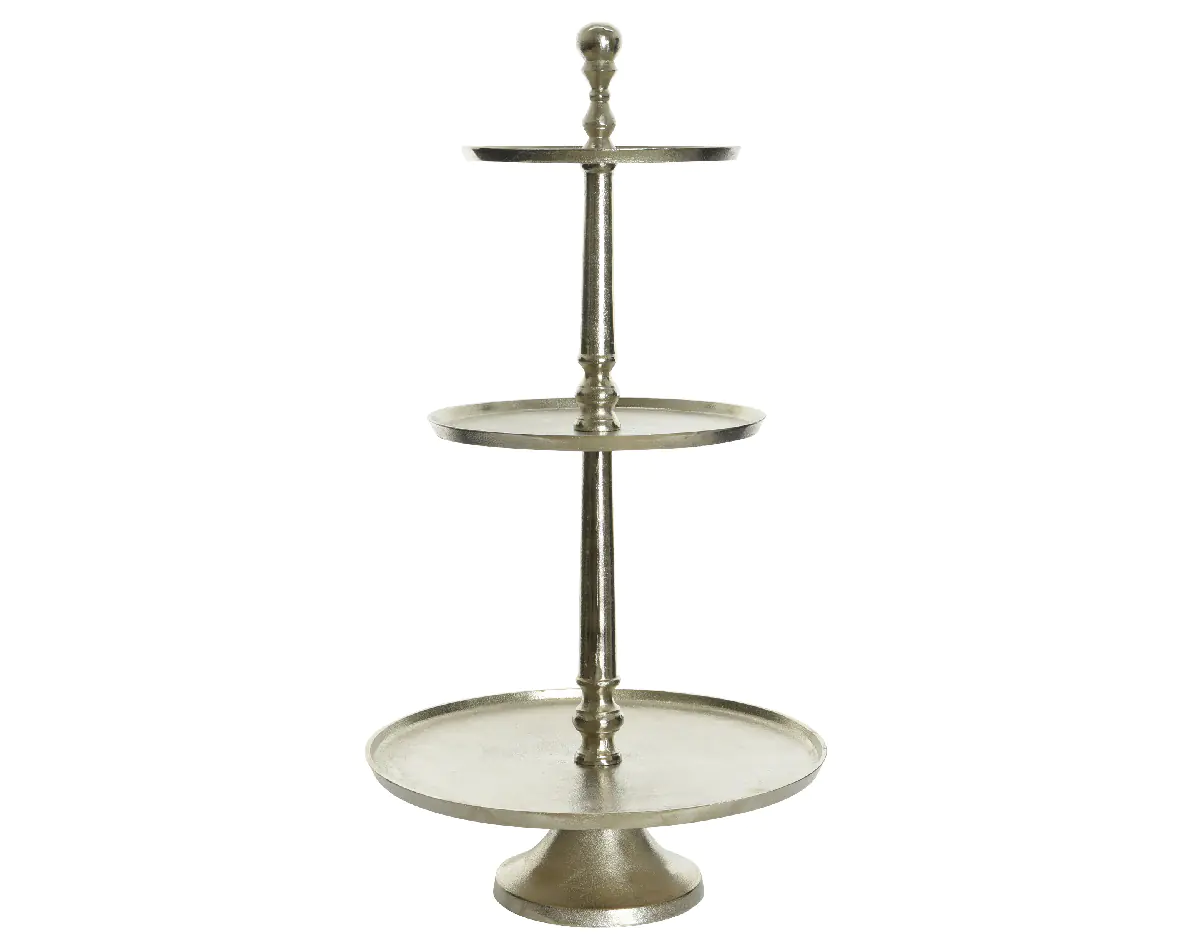 Etagere Aluminium silber 43 x 81 cm