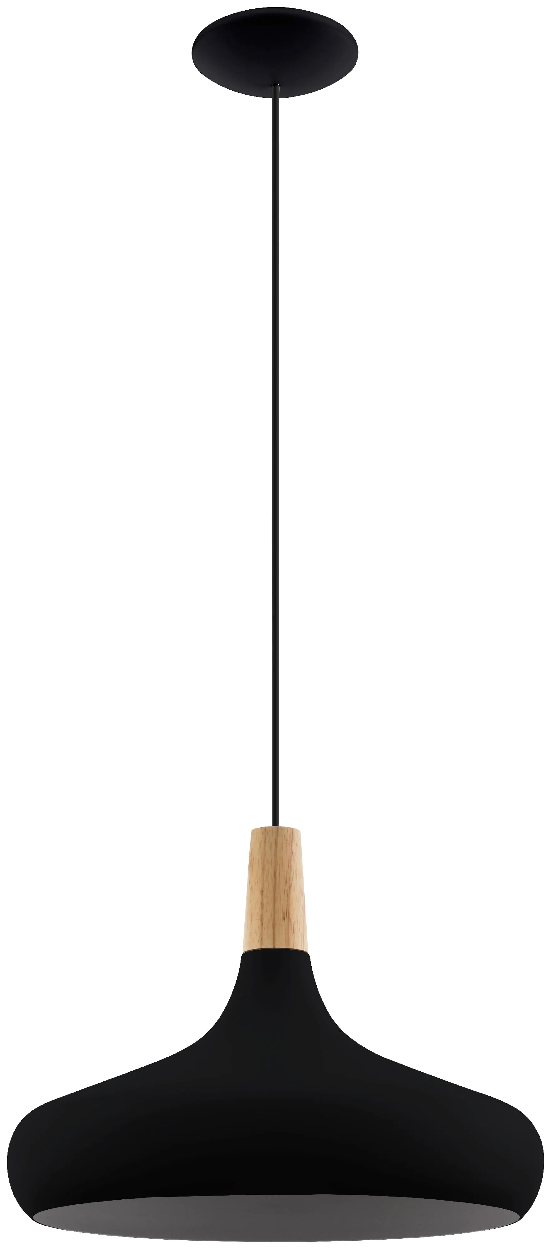 Eglo Pendelleuchte Sabinar schwarz braun 40 x 110 cm E27