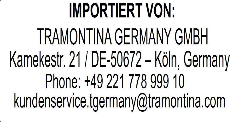 Tramontina Pizzamesser 21 cm Edelstahl mit Holzgriff