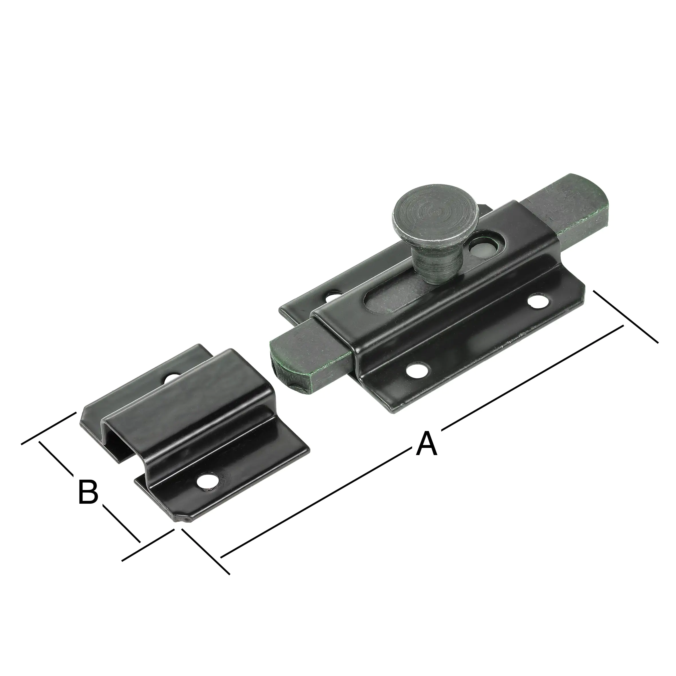 Vormann Bolzen-Knopfriegel 120 x 36 mm Stahl schwarz Vormann Bolzen-Knopfriegel 120 x 36 mm Stahl schwarz