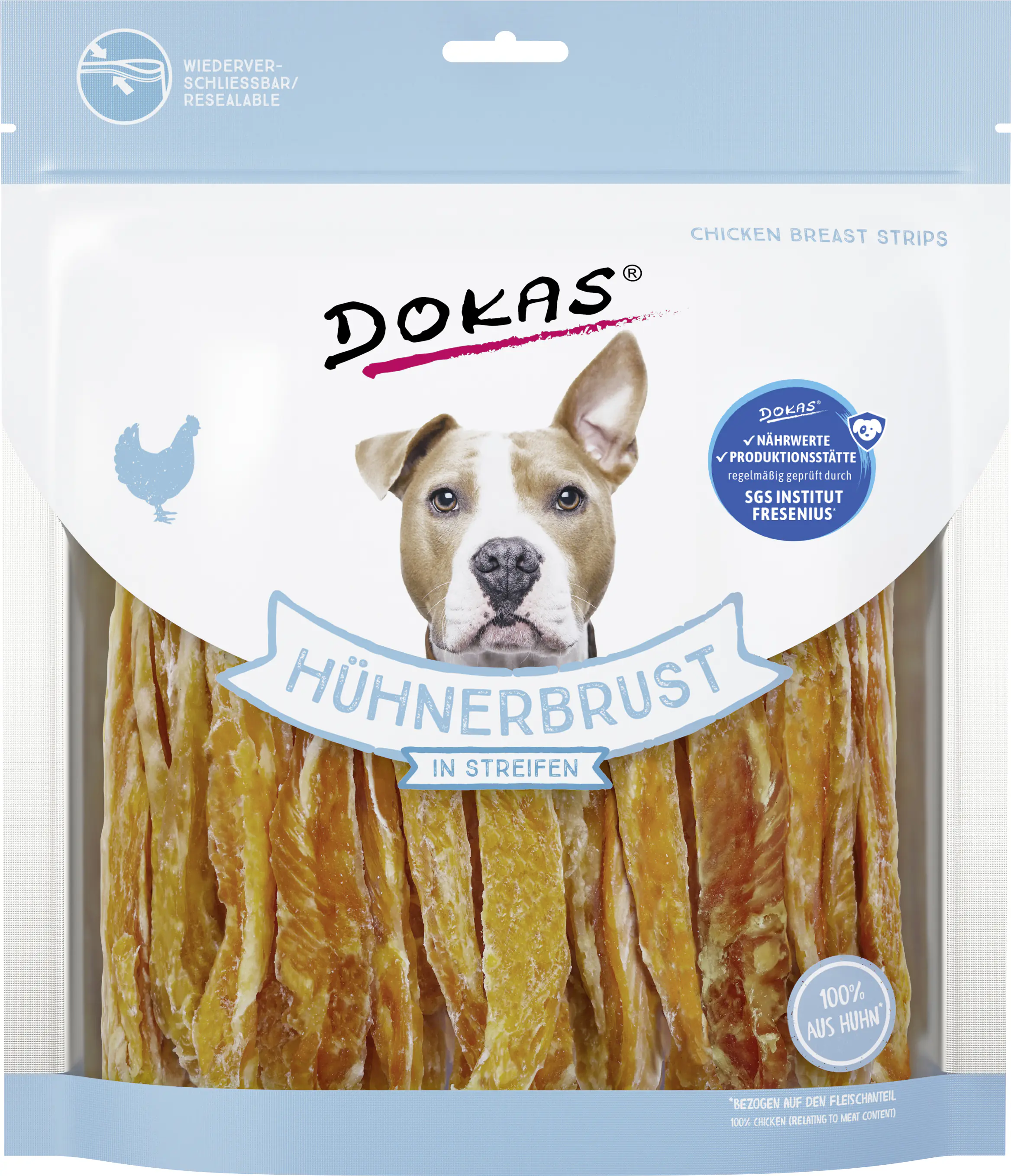 Dokas Hühnerbrust in Streifen 500 g