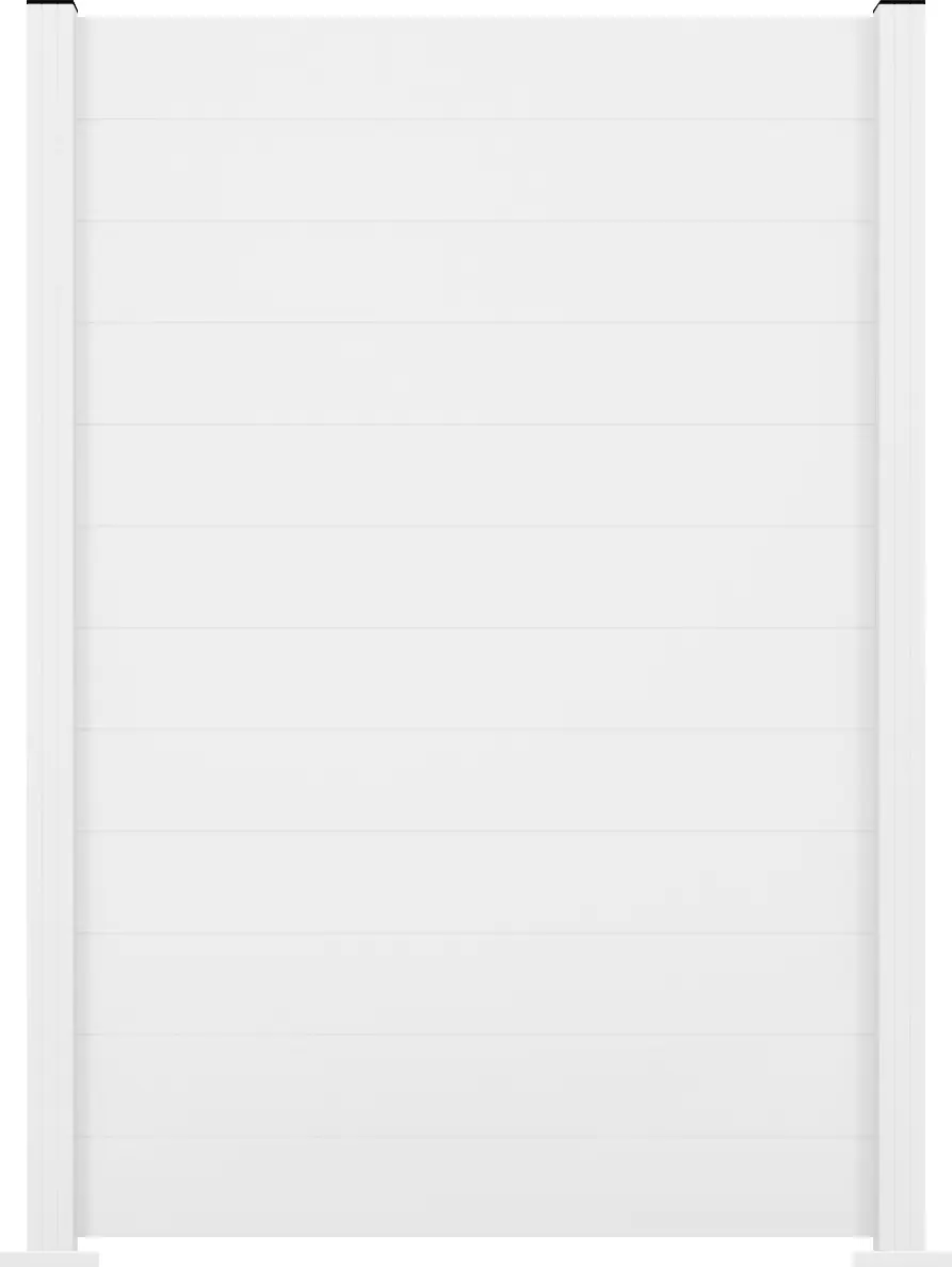Ambiente Alu-Zaun Grundset Paneel 150 weiß 187 x 124,2 cm 