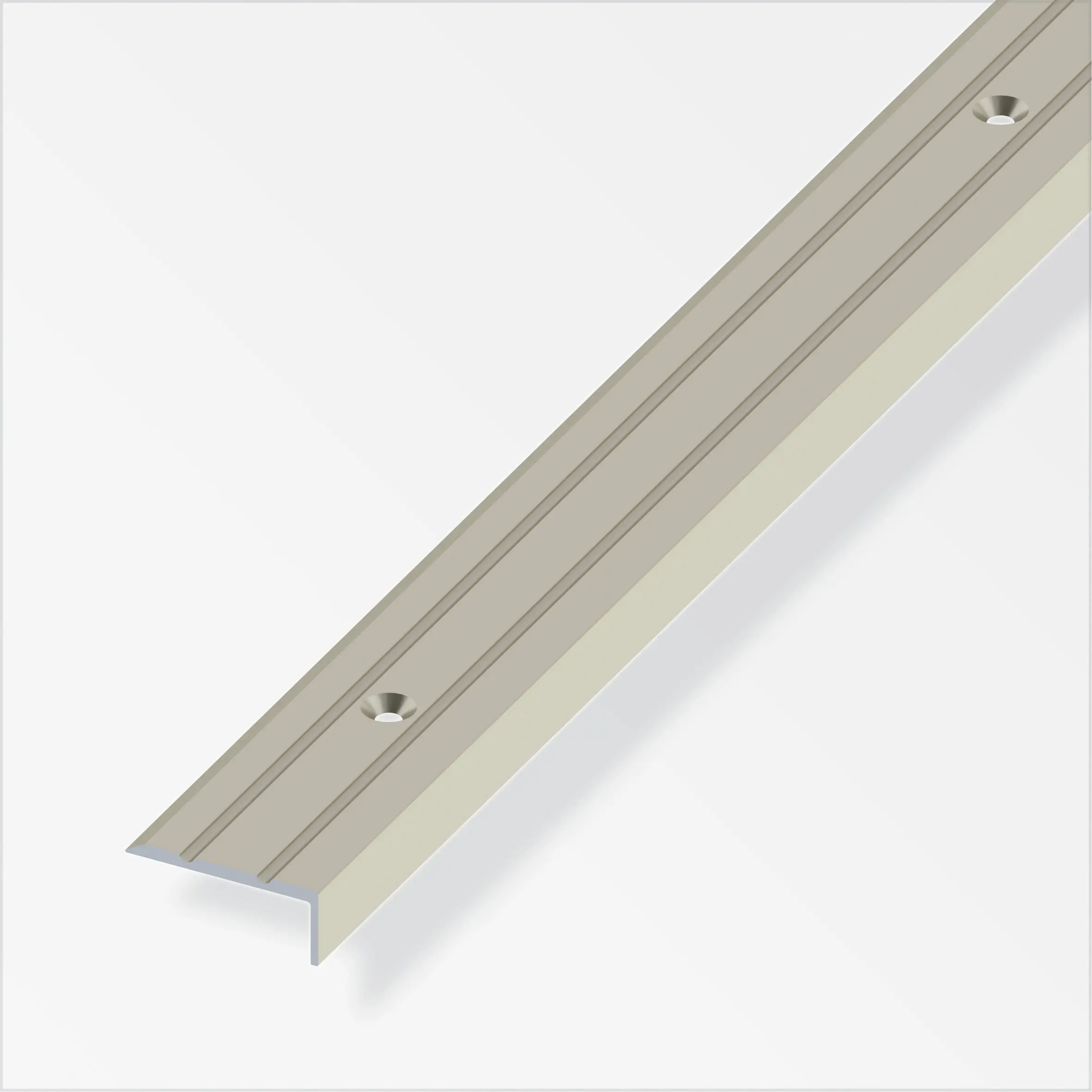 alfer Abschlussprofil 2 m, 25 x 10 mm Aluminium eloxiert titan